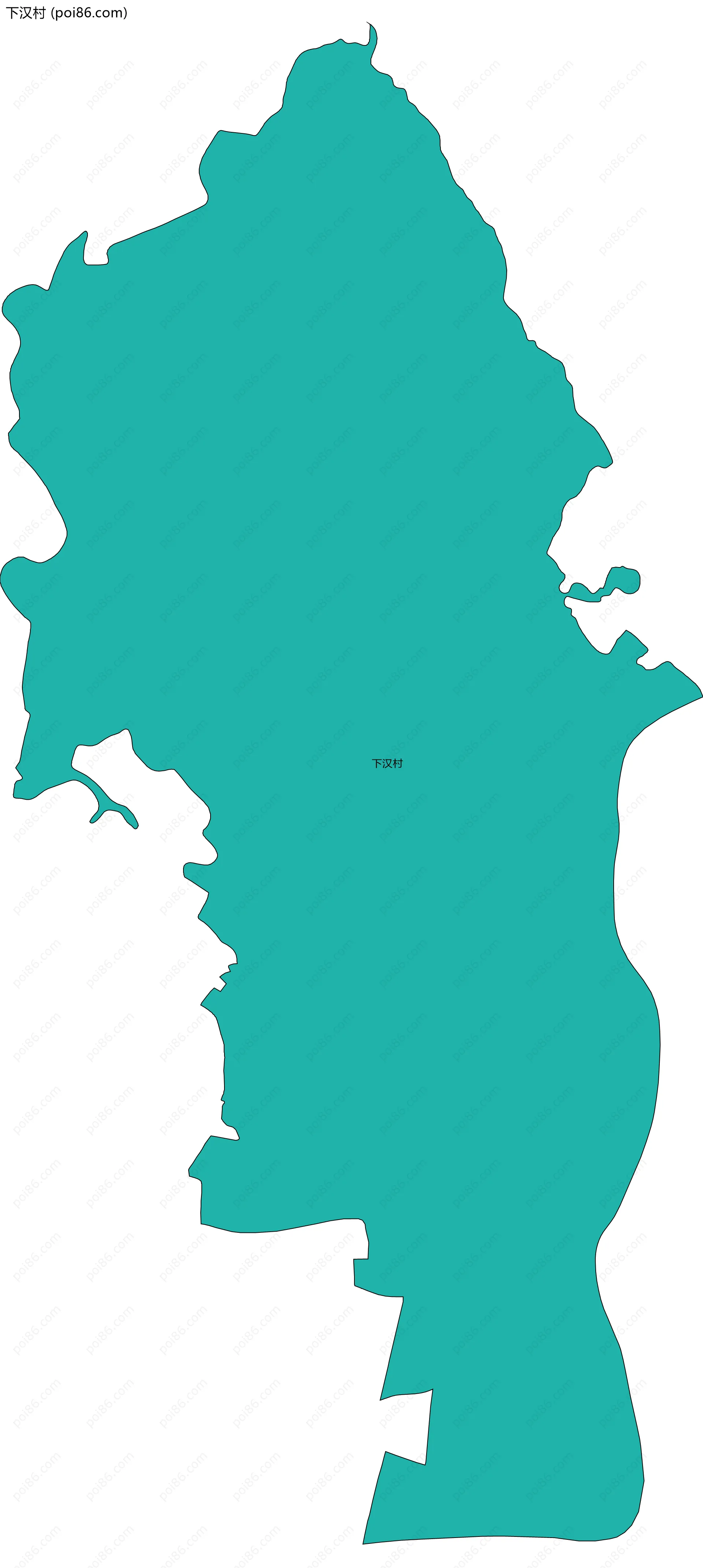 下汉村边界地图