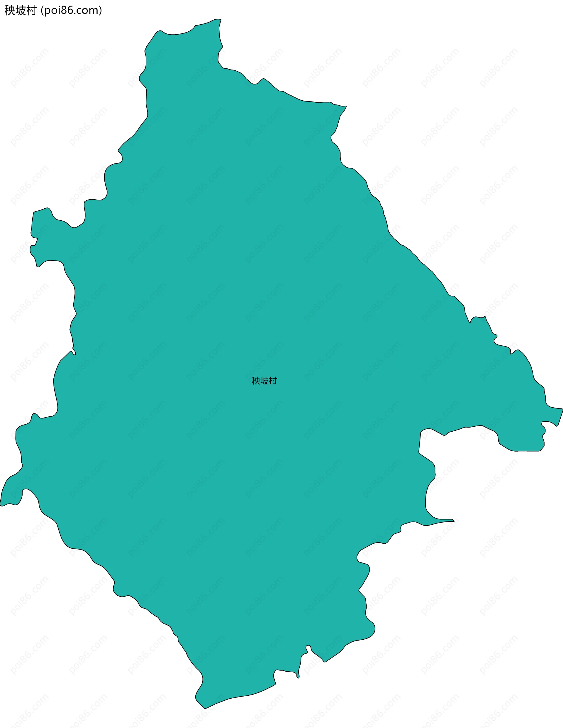 秧坡村边界地图