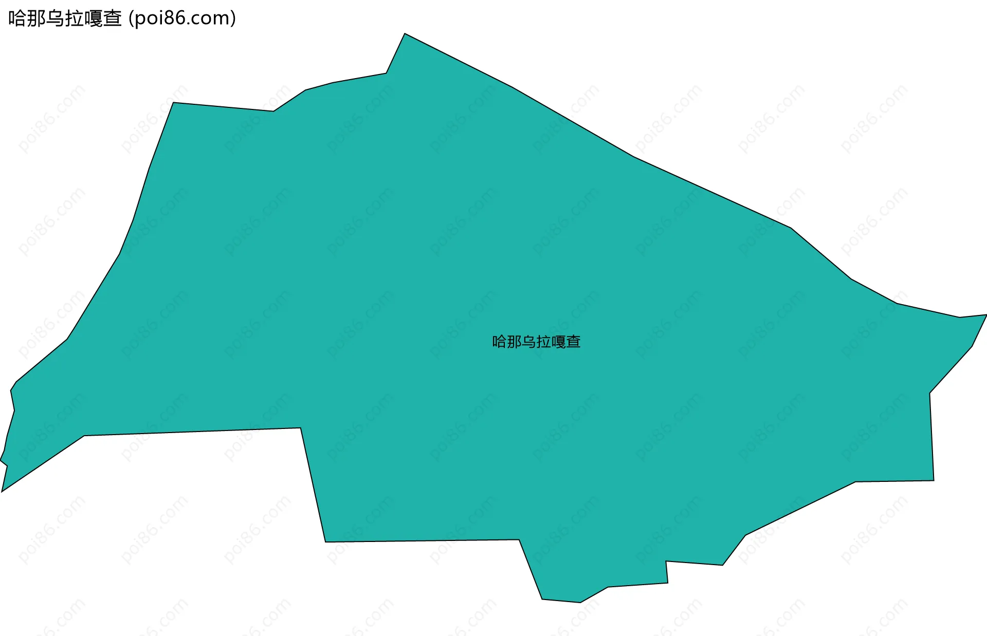哈那乌拉嘎查边界地图