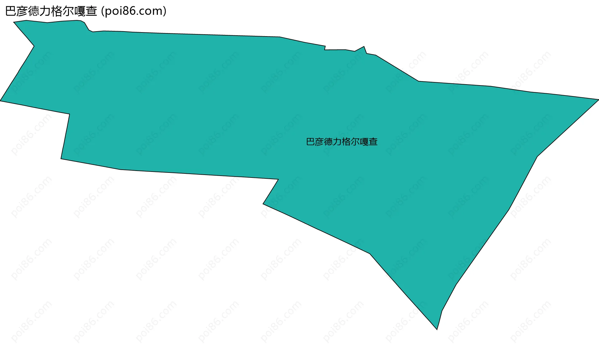 巴彦德力格尔嘎查边界地图