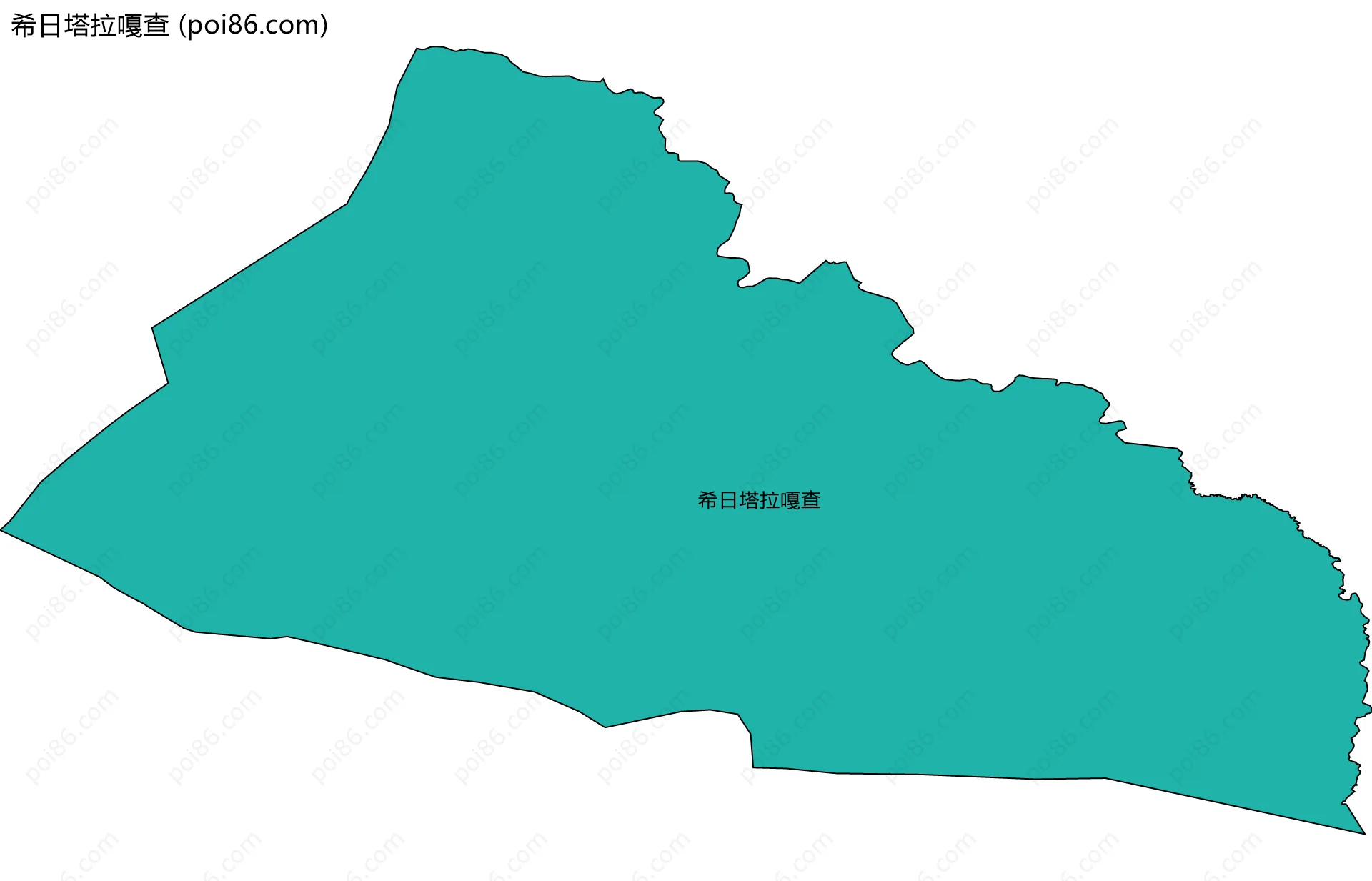 希日塔拉嘎查边界地图