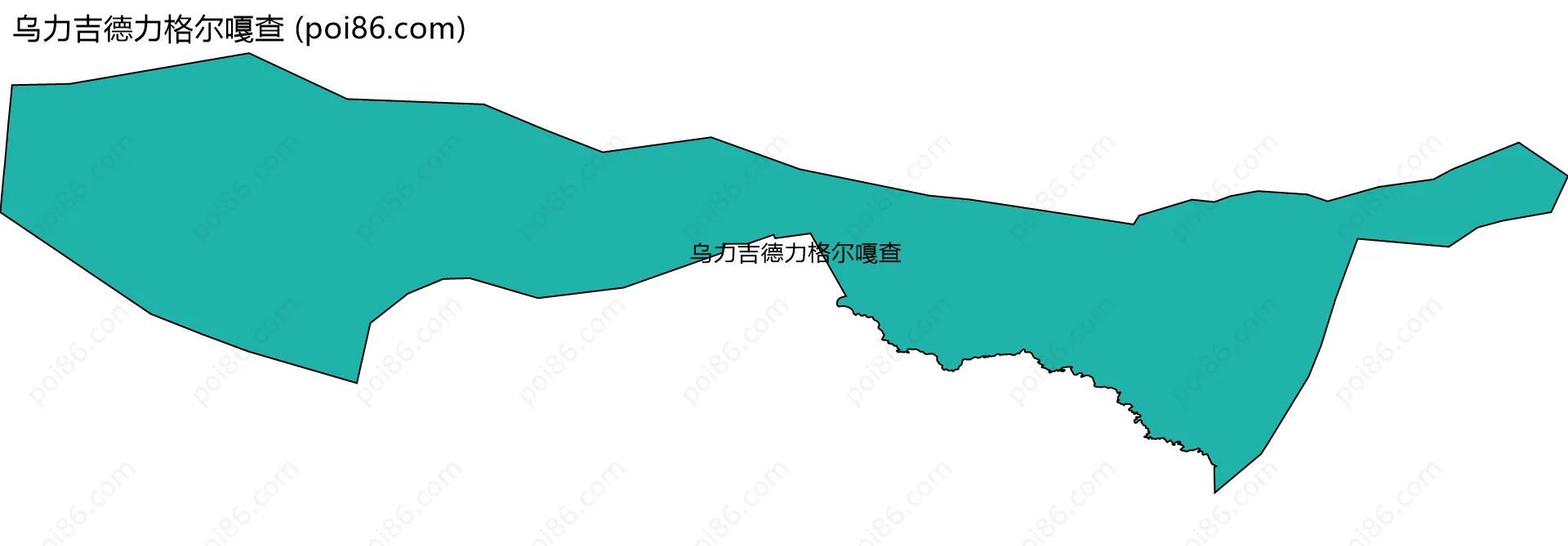 乌力吉德力格尔嘎查边界地图