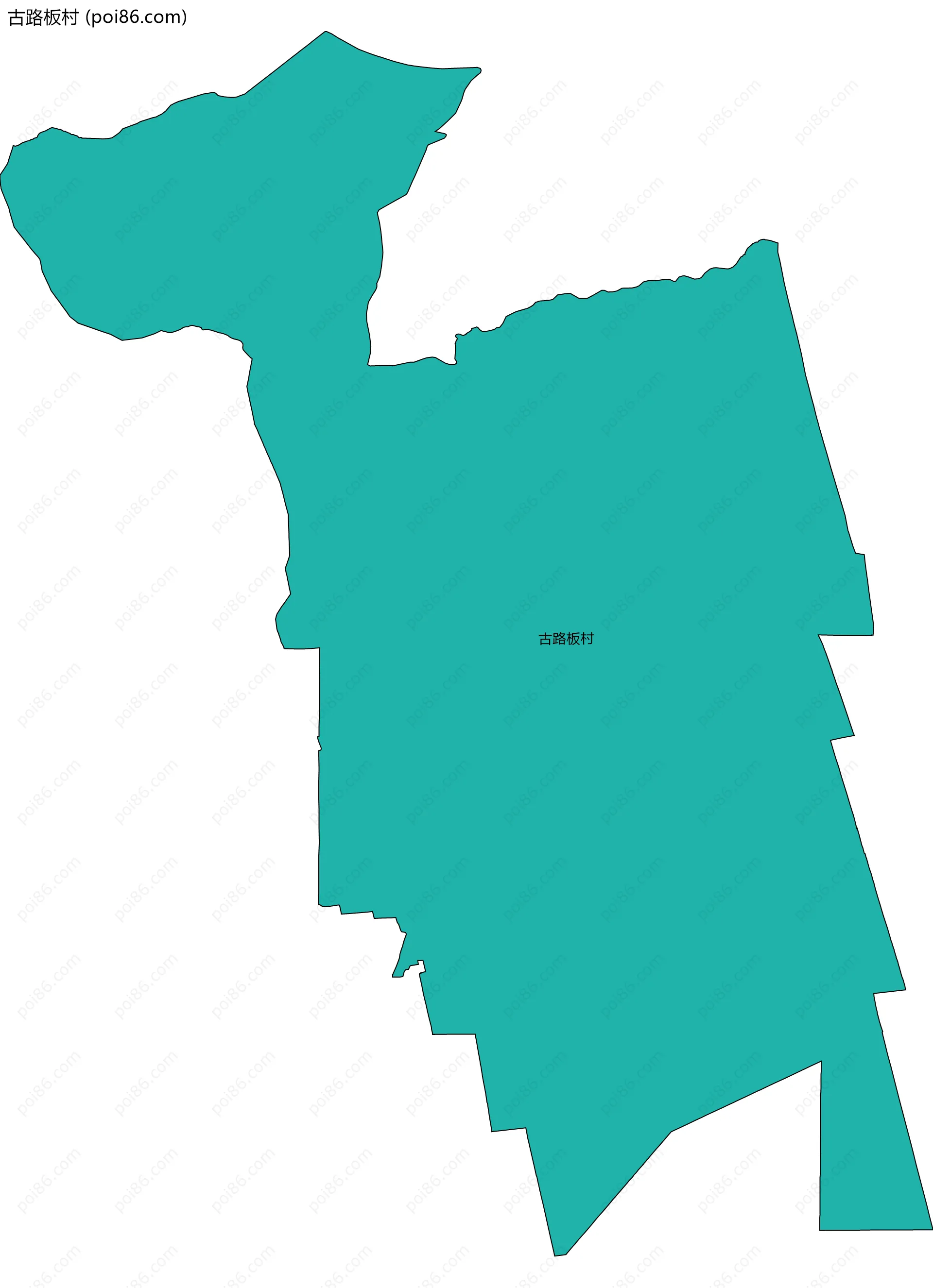 古路板村边界地图