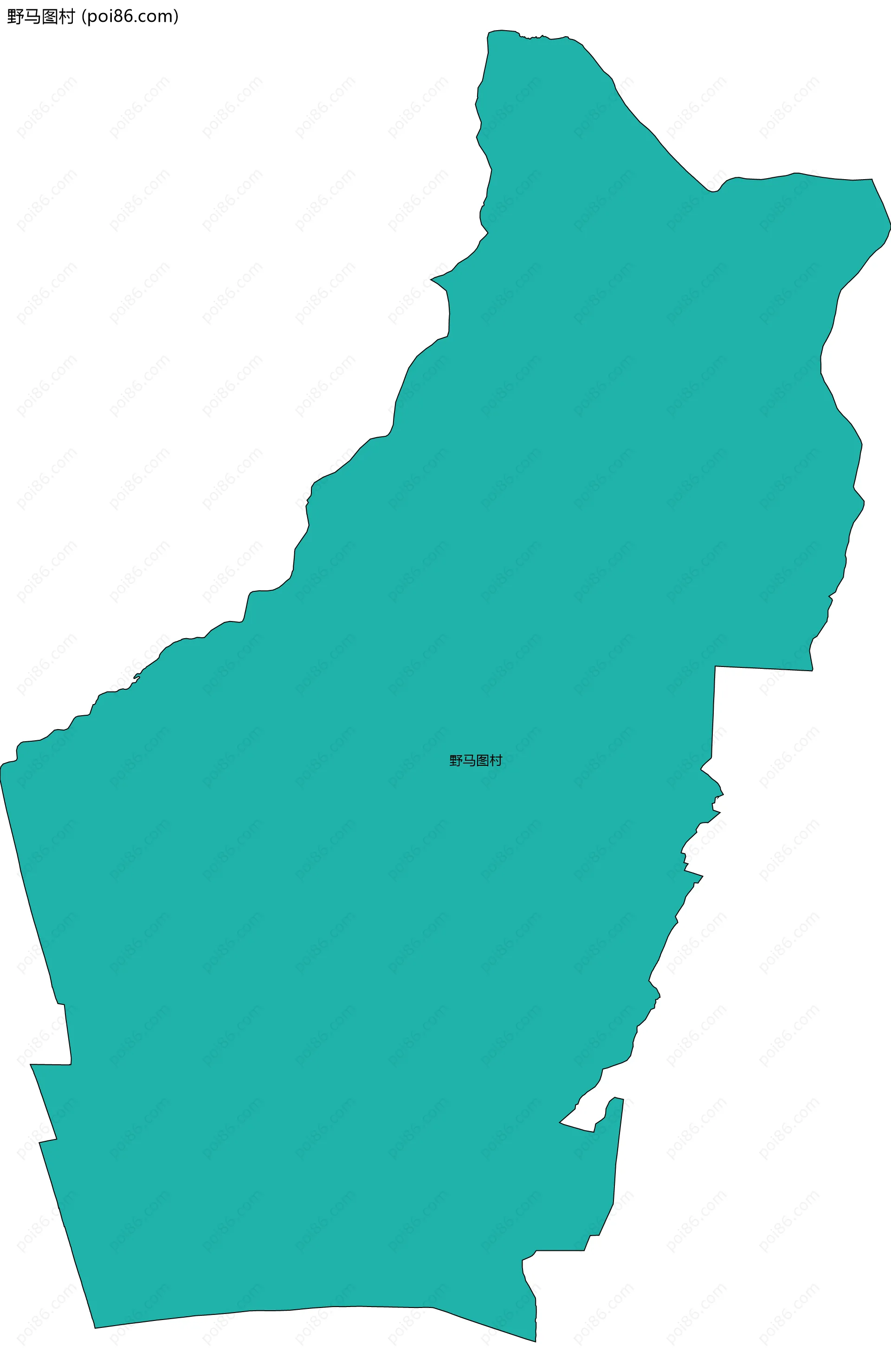 野马图村边界地图