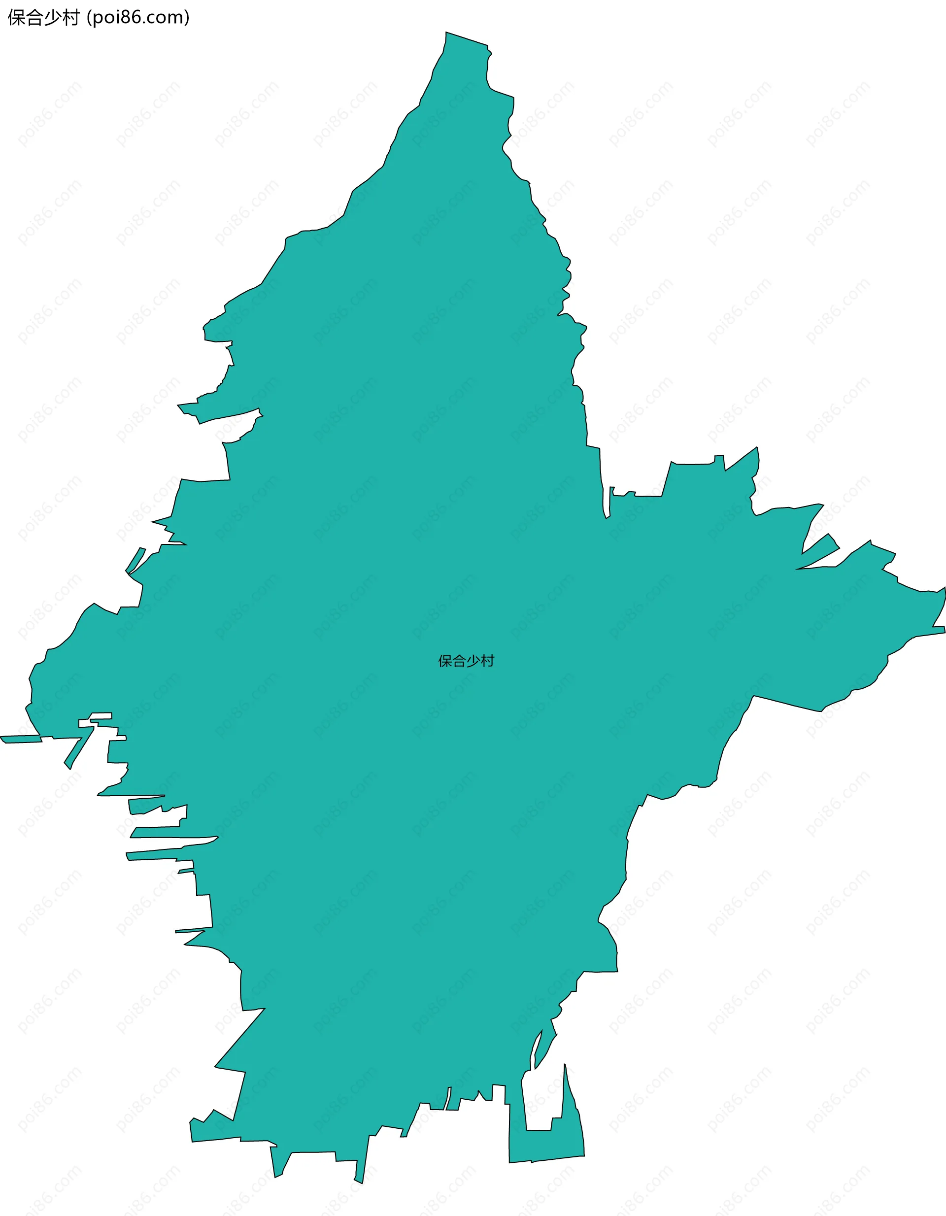 保合少村边界地图