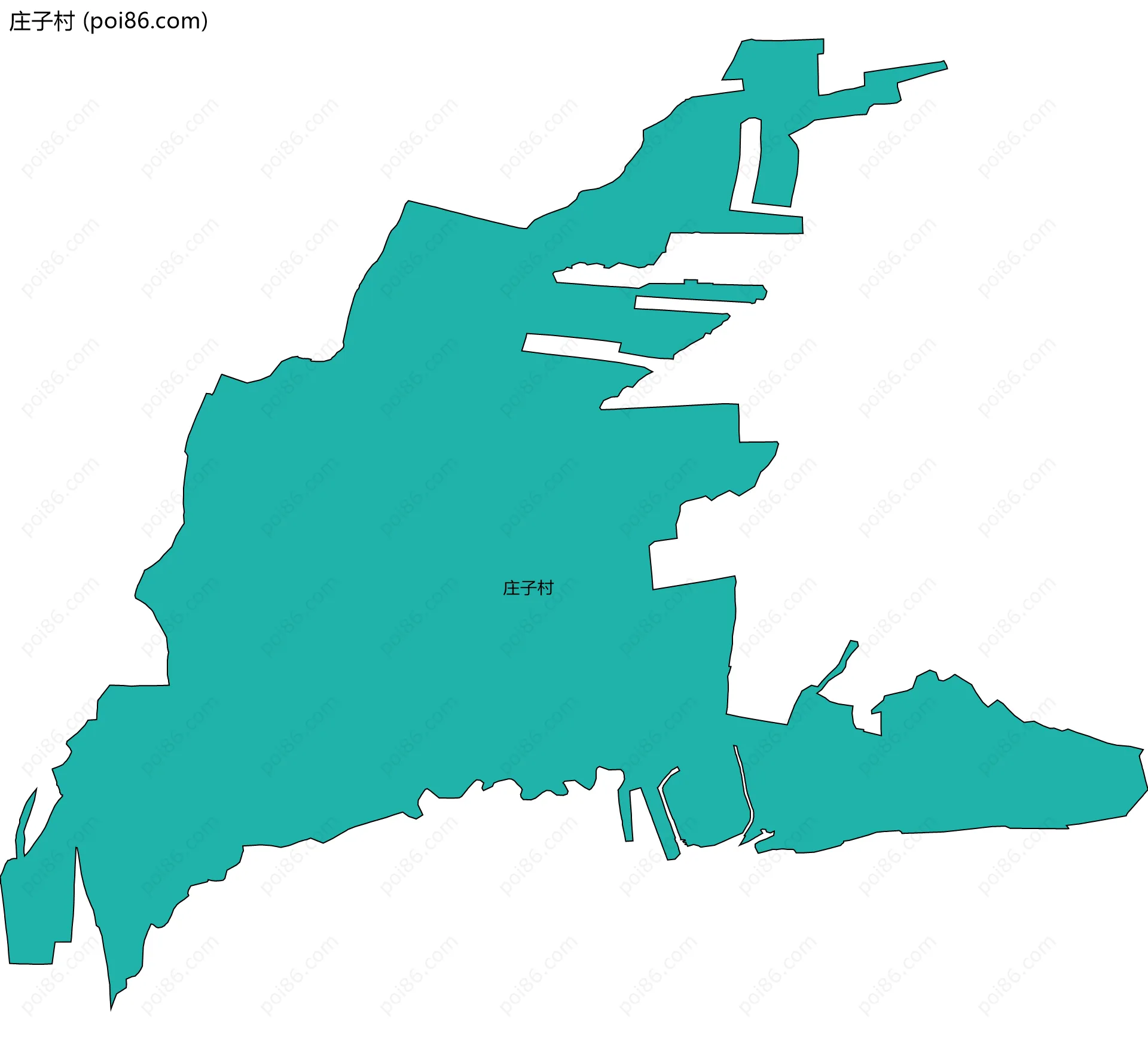 庄子村边界地图