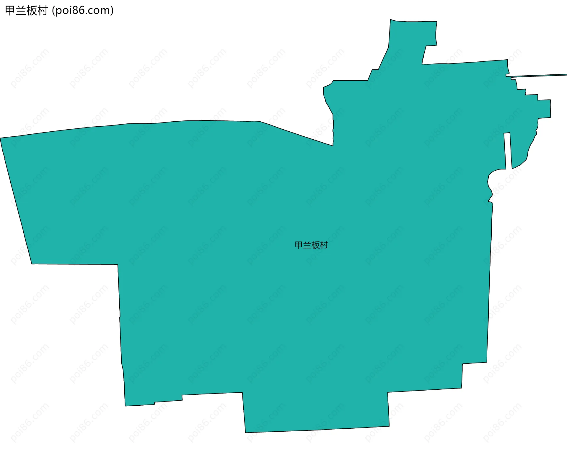 甲兰板村边界地图