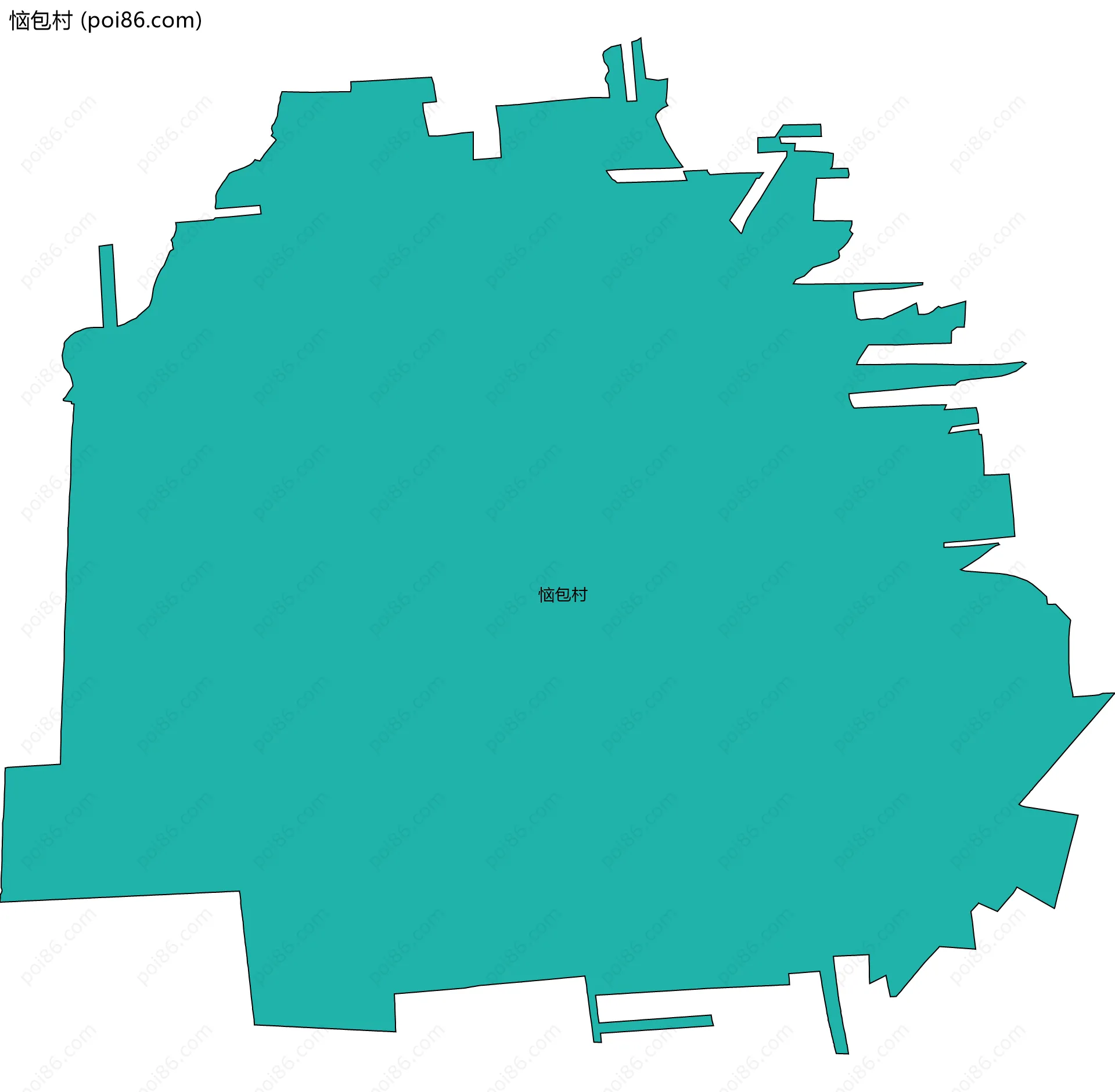恼包村边界地图