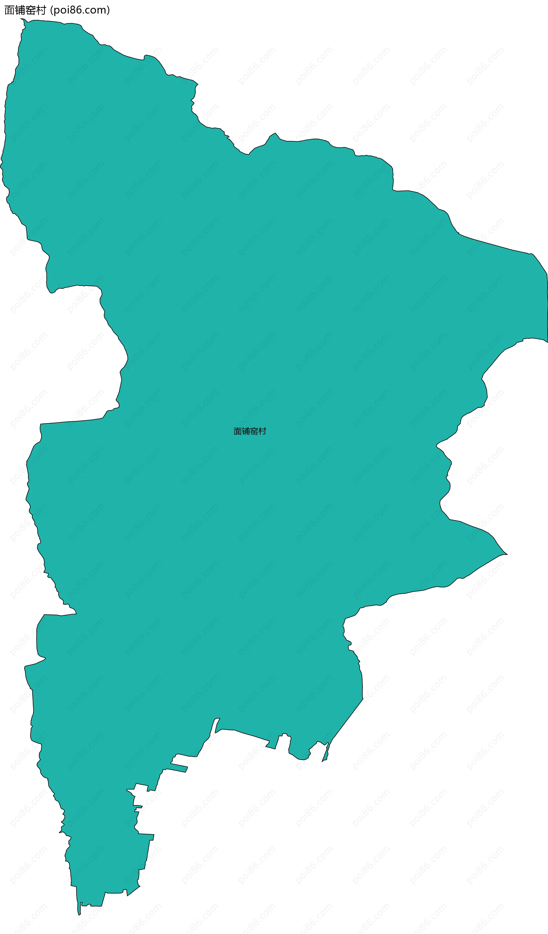 面铺窑村边界地图