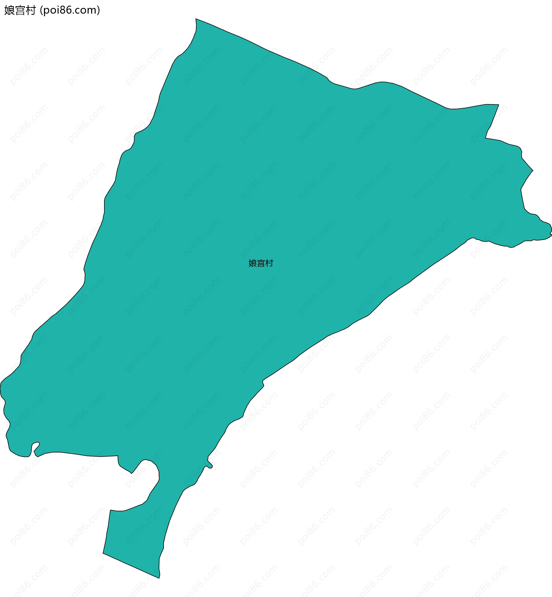 娘宫村边界地图