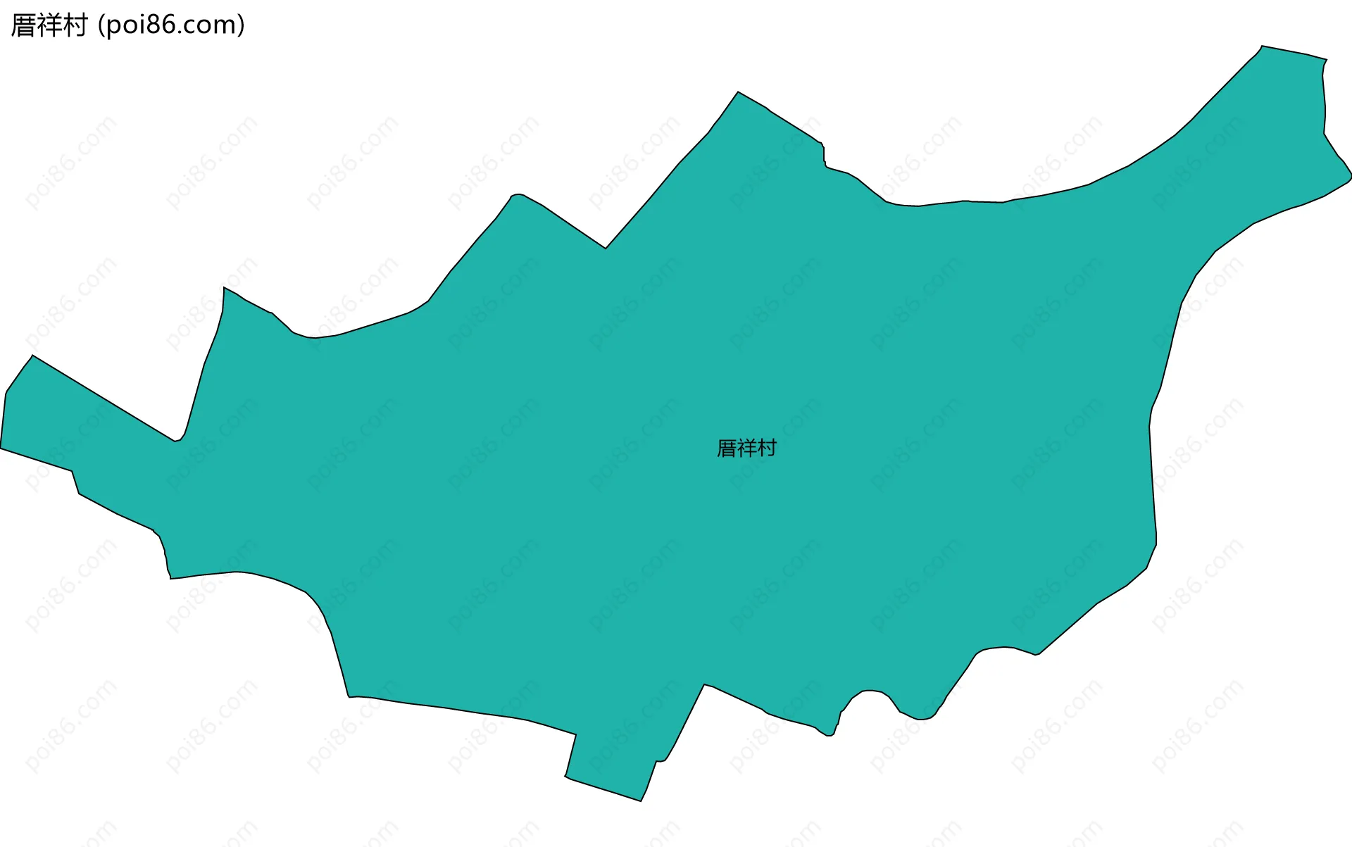 厝祥村边界地图