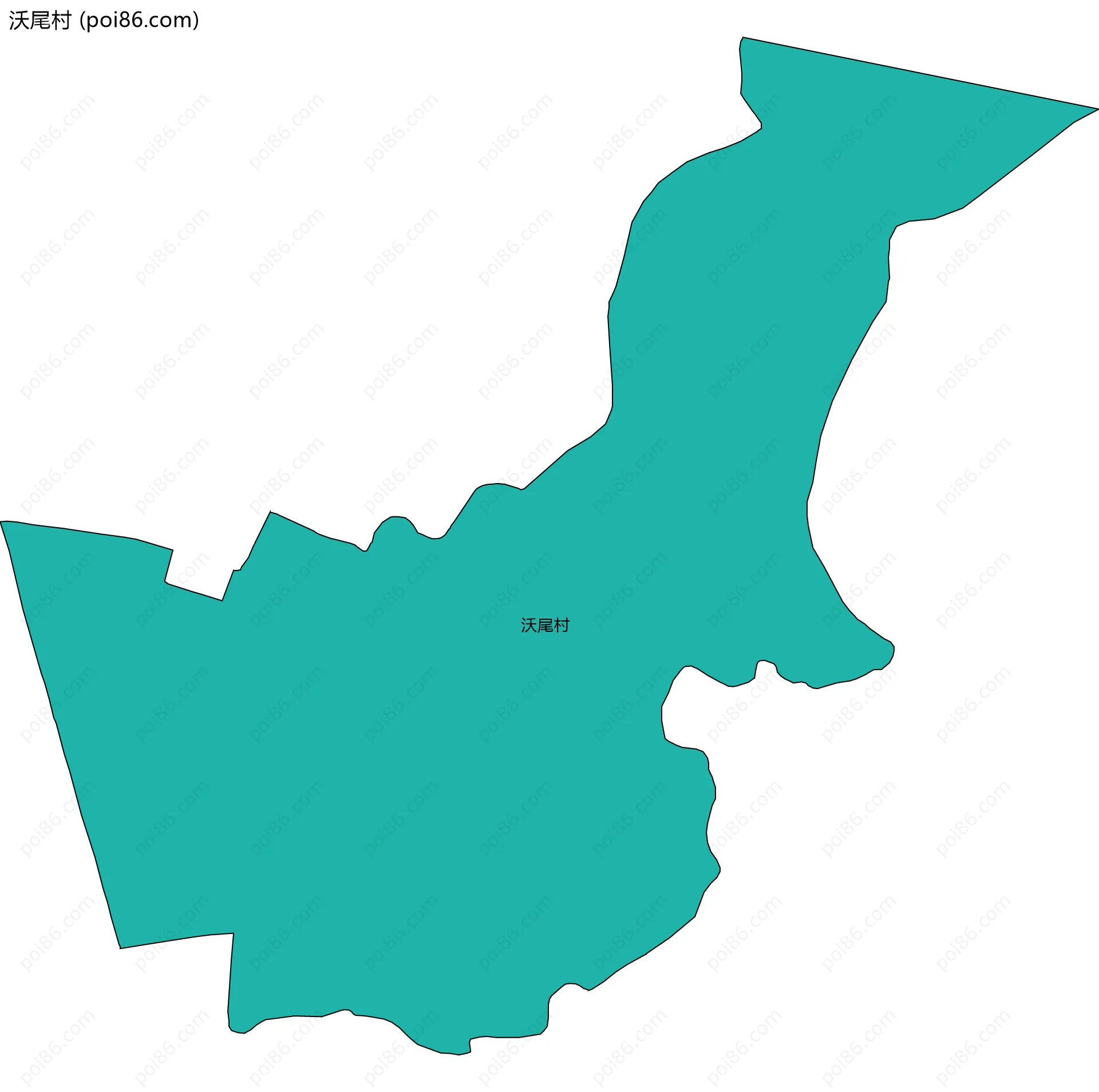 沃尾村边界地图