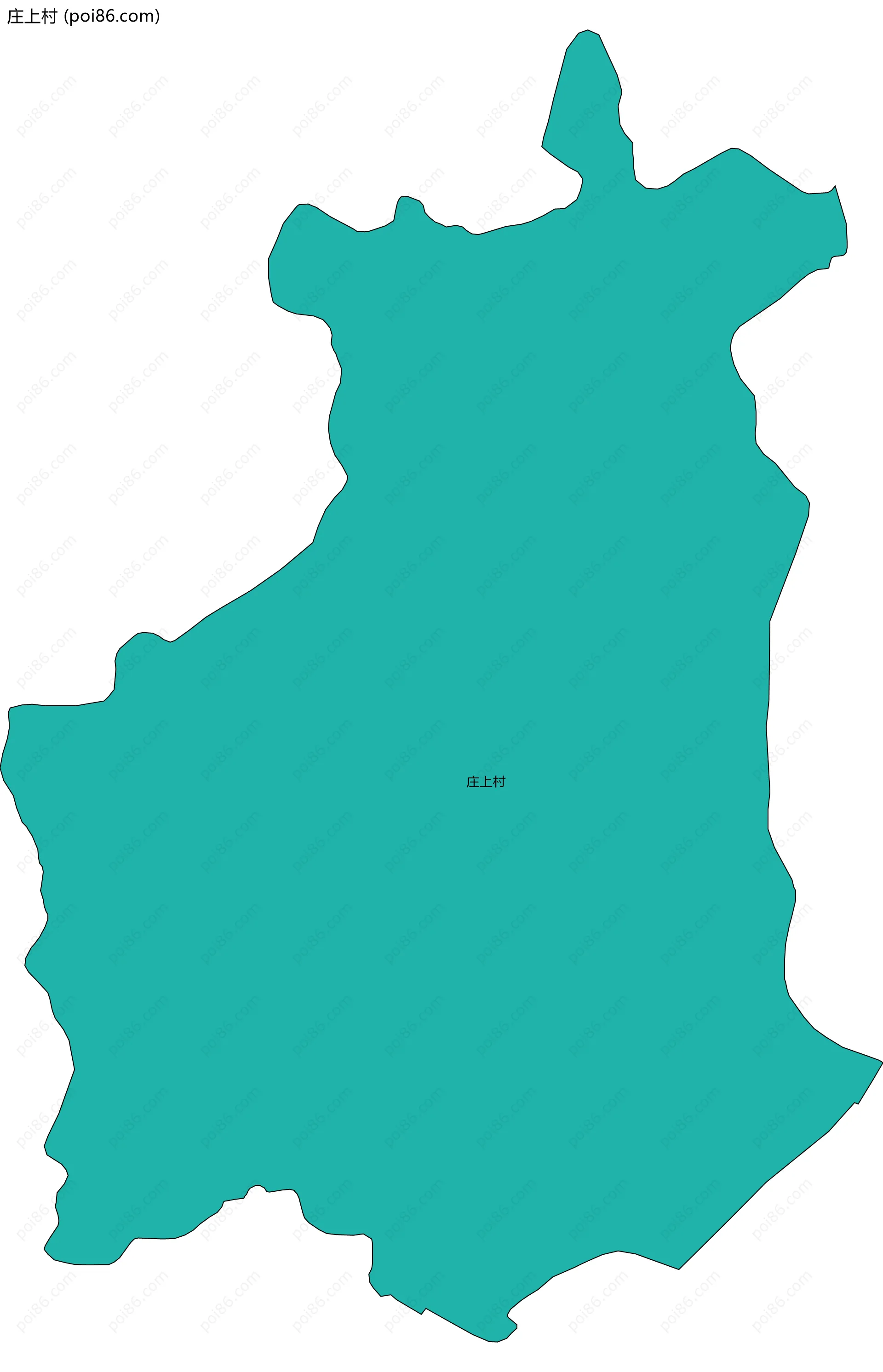 庄上村边界地图