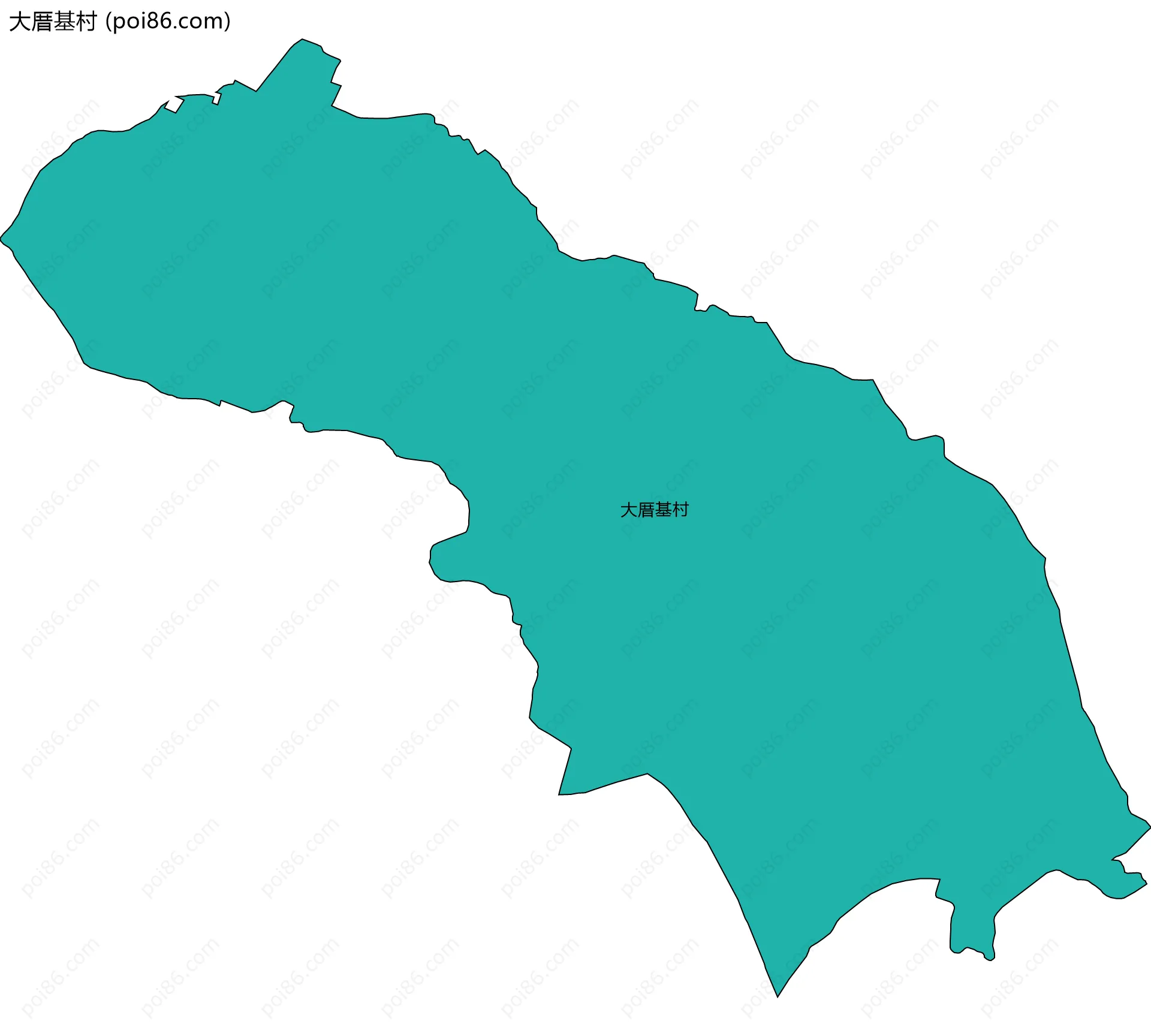 大厝基村边界地图