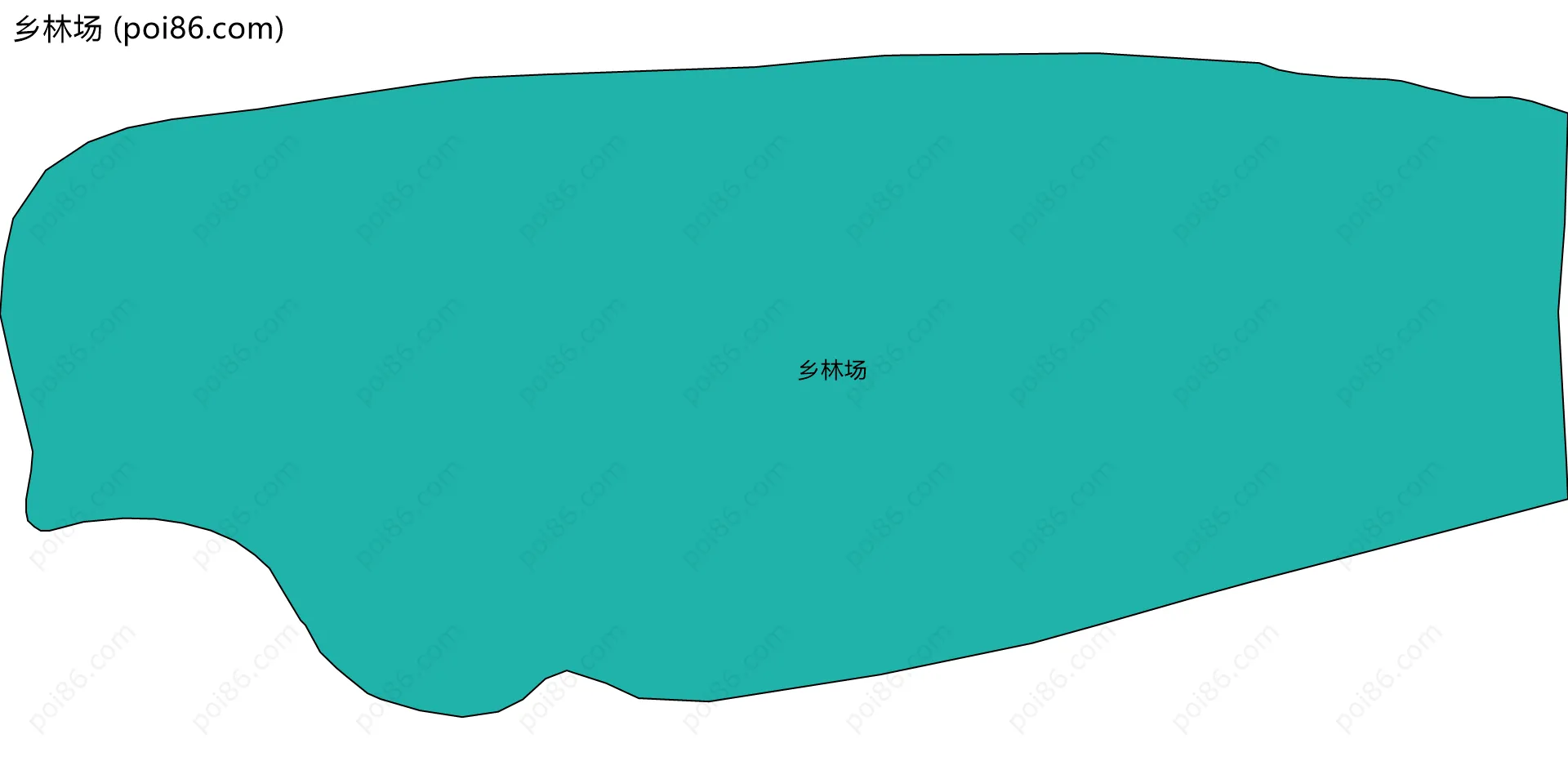 乡林场边界地图