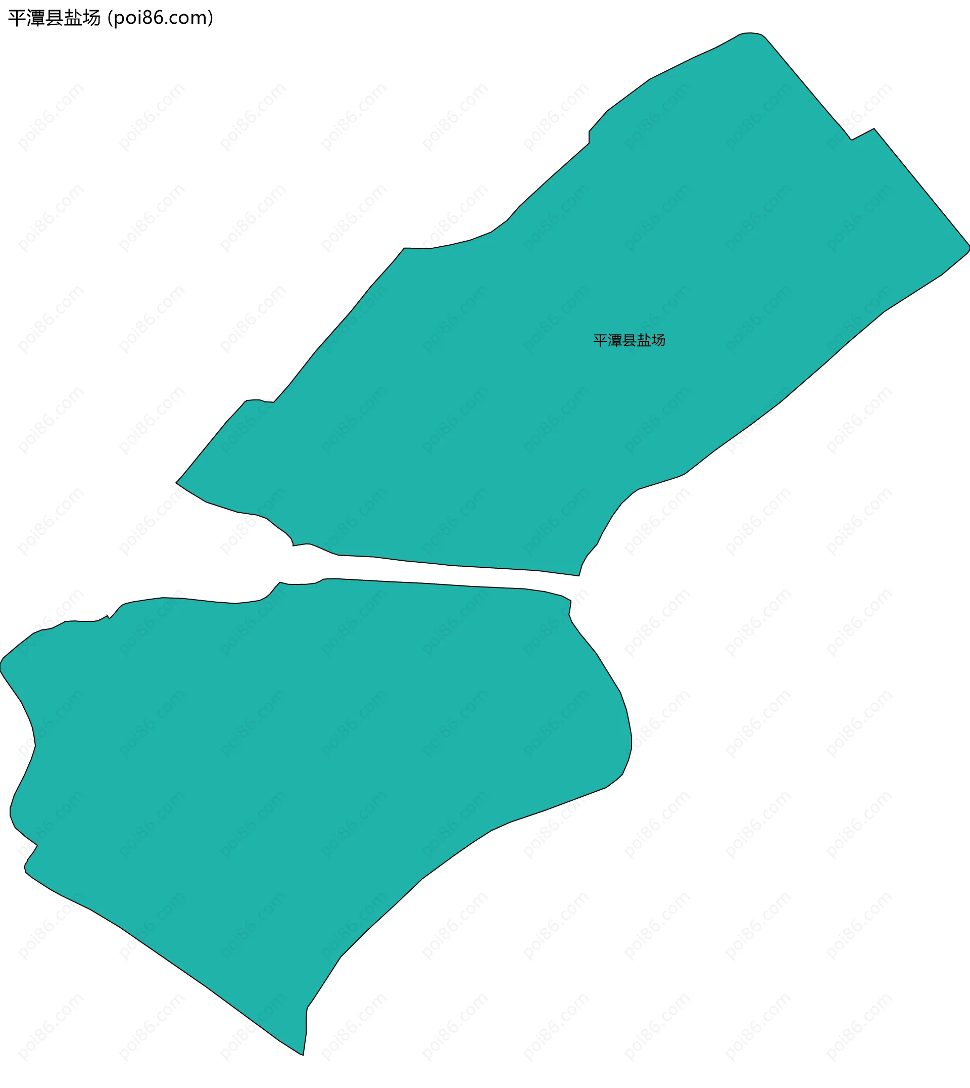 平潭县盐场边界地图