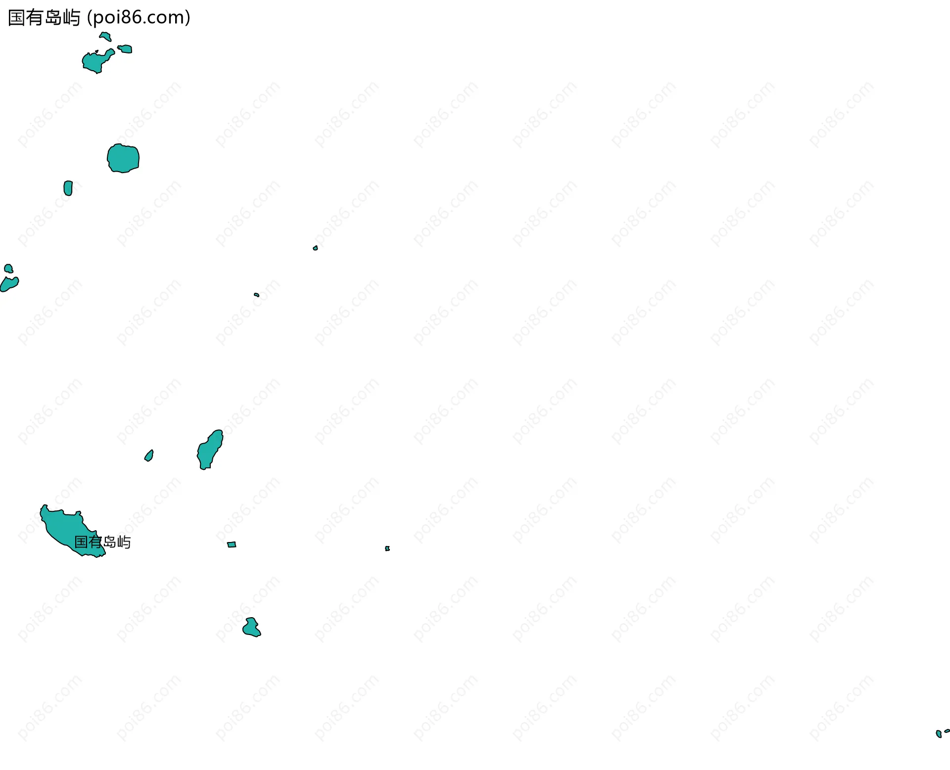 国有岛屿边界地图
