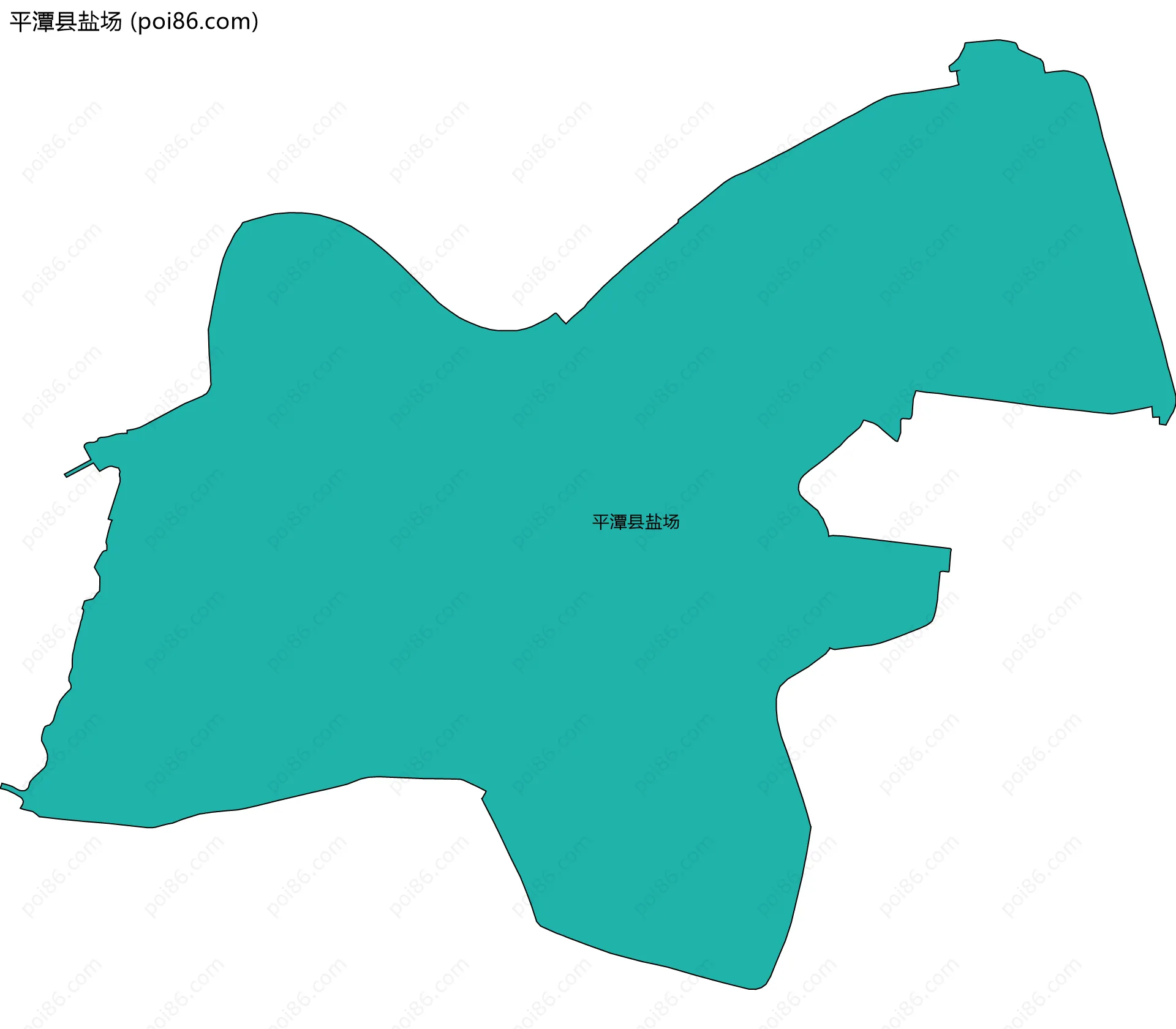 平潭县盐场边界地图