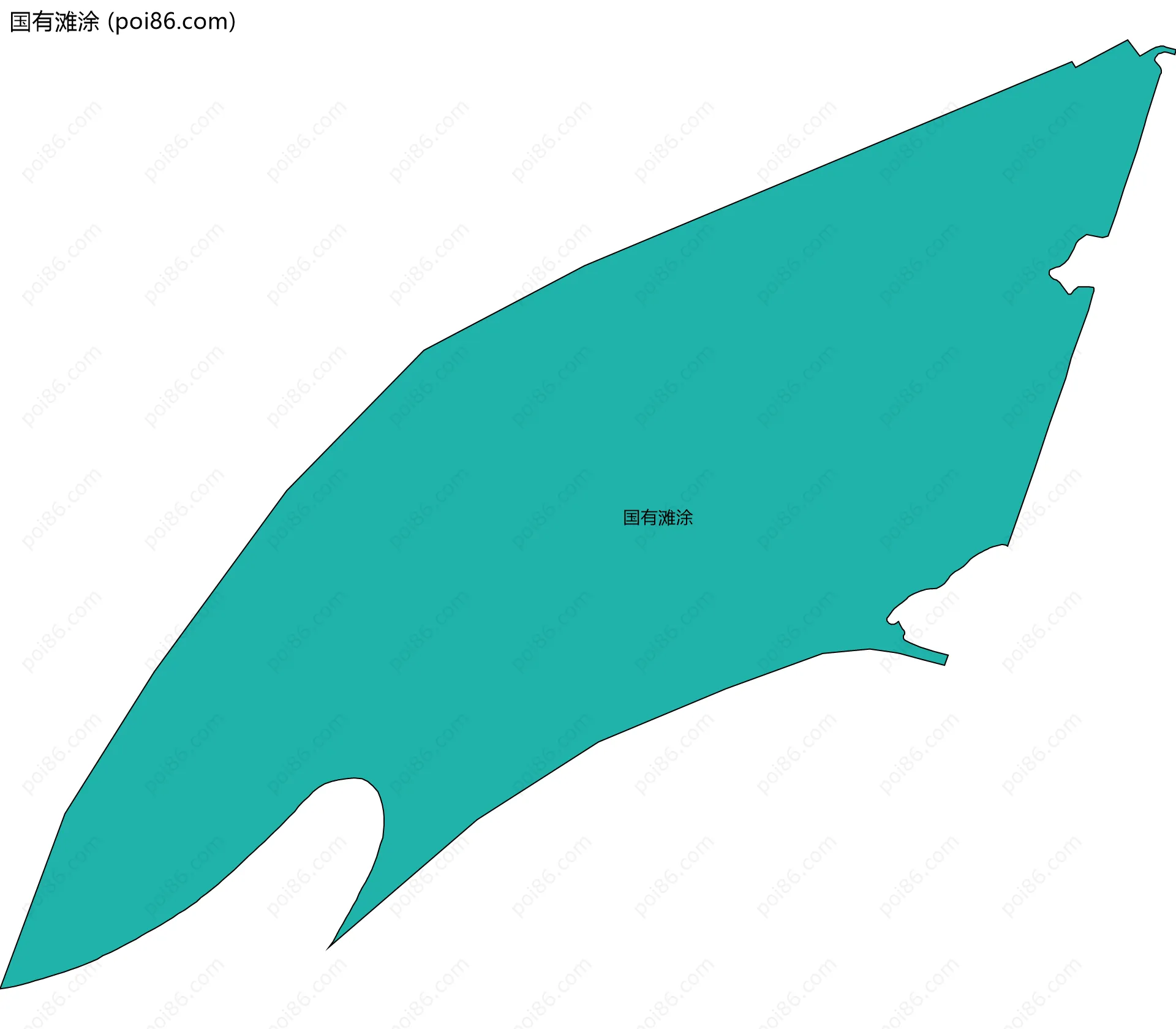 国有滩涂边界地图