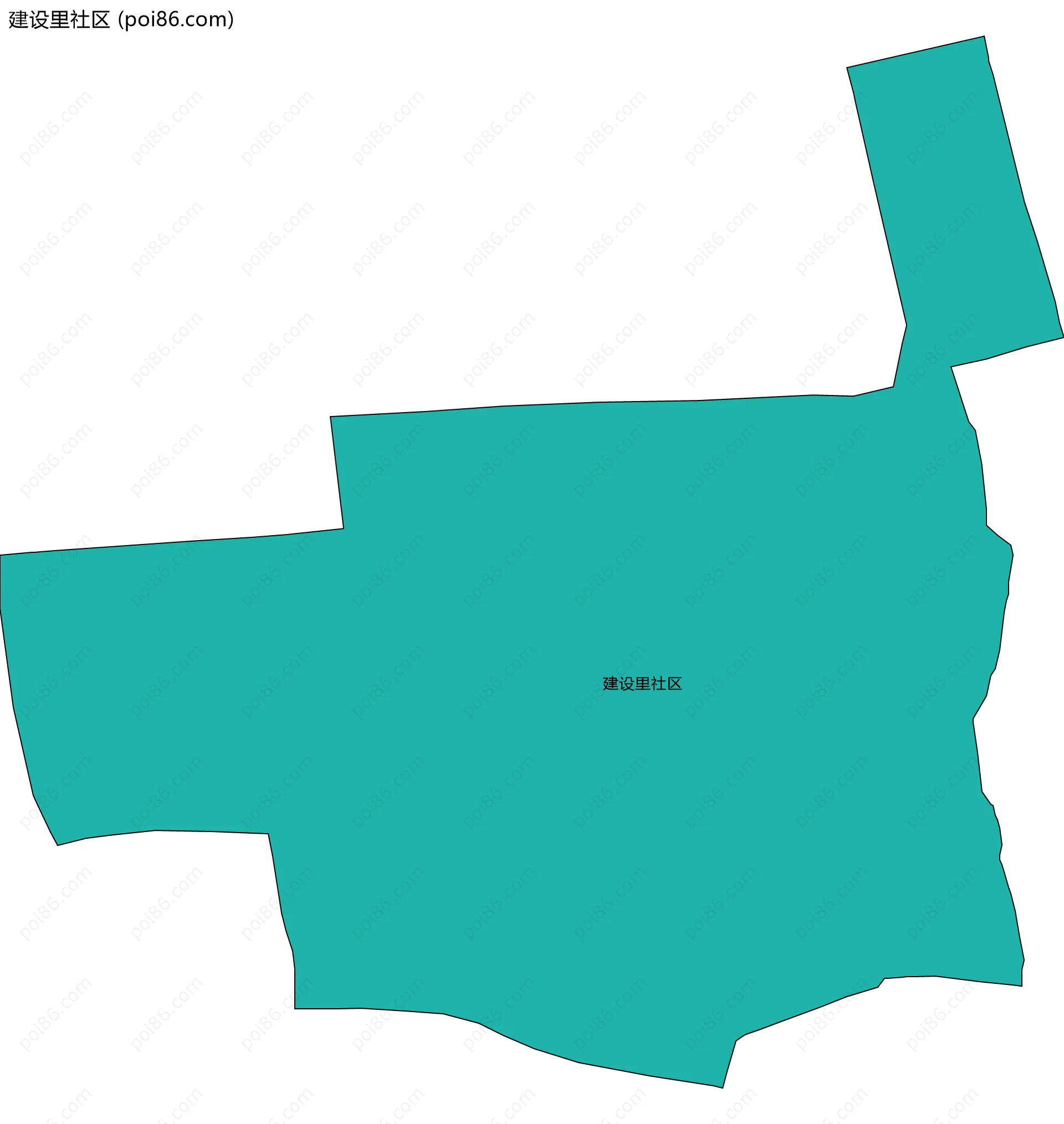 建设里社区边界地图
