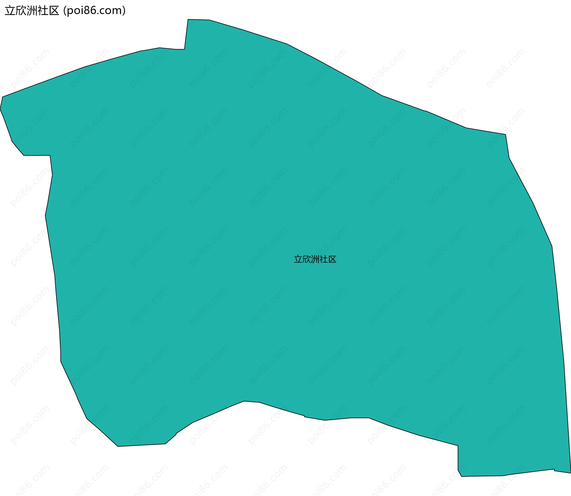立欣洲社区边界地图