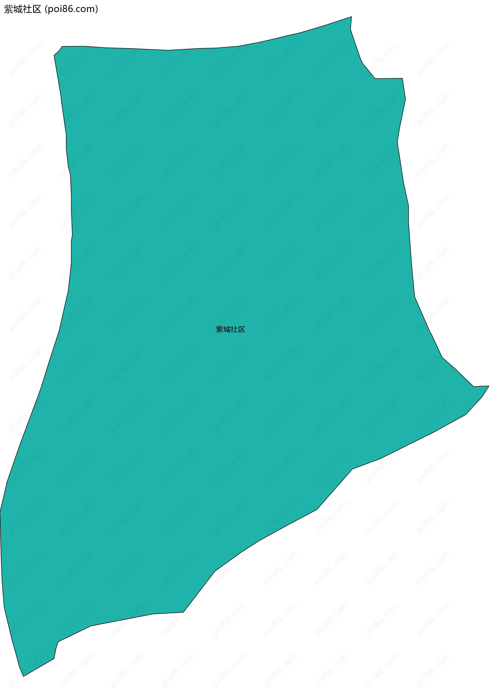 紫城社区边界地图
