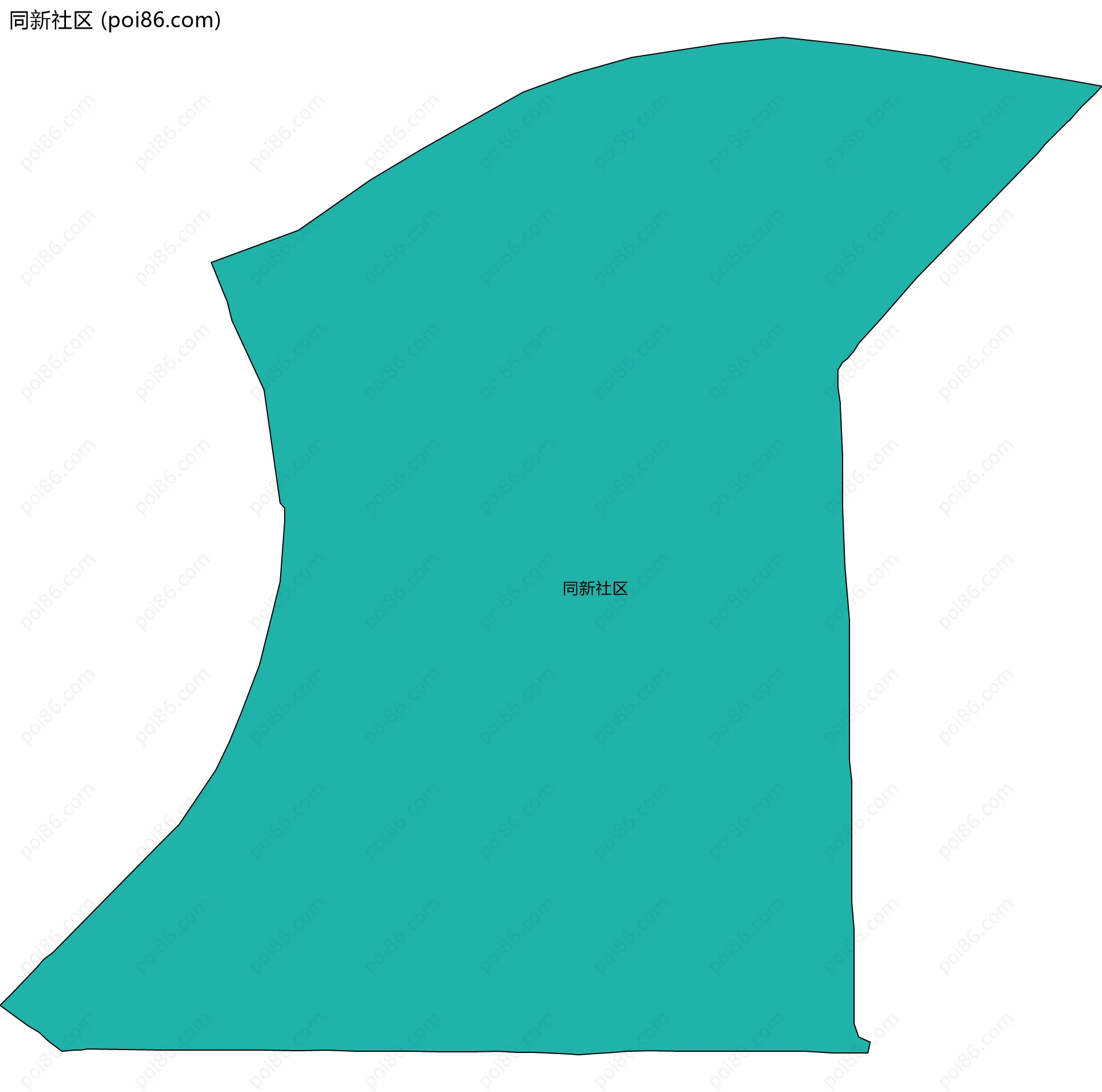 同新社区边界地图