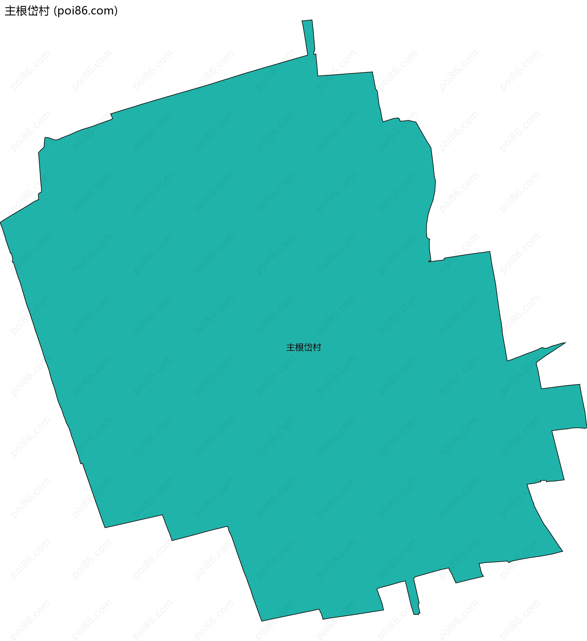 主根岱村边界地图