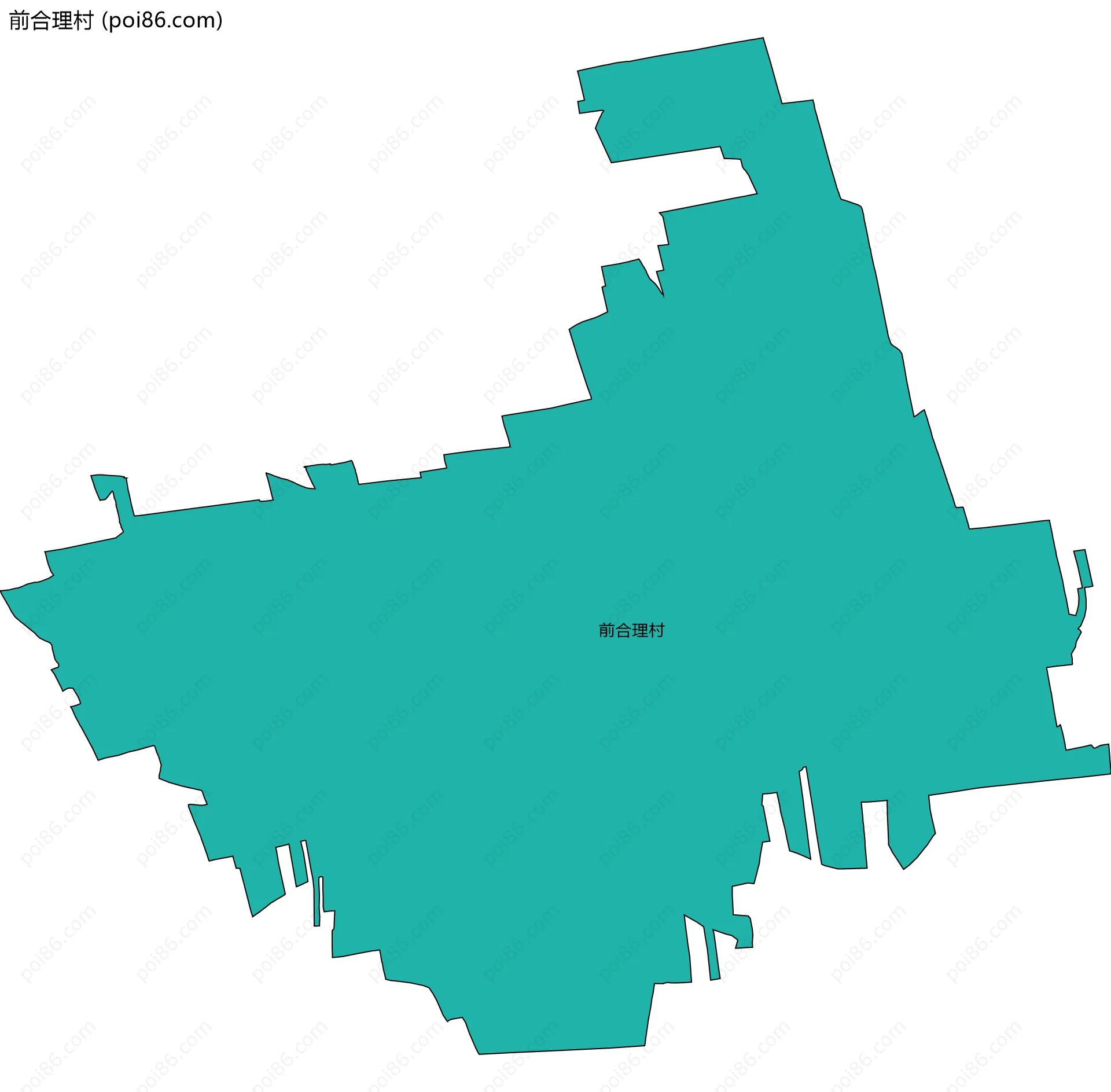前合理村边界地图