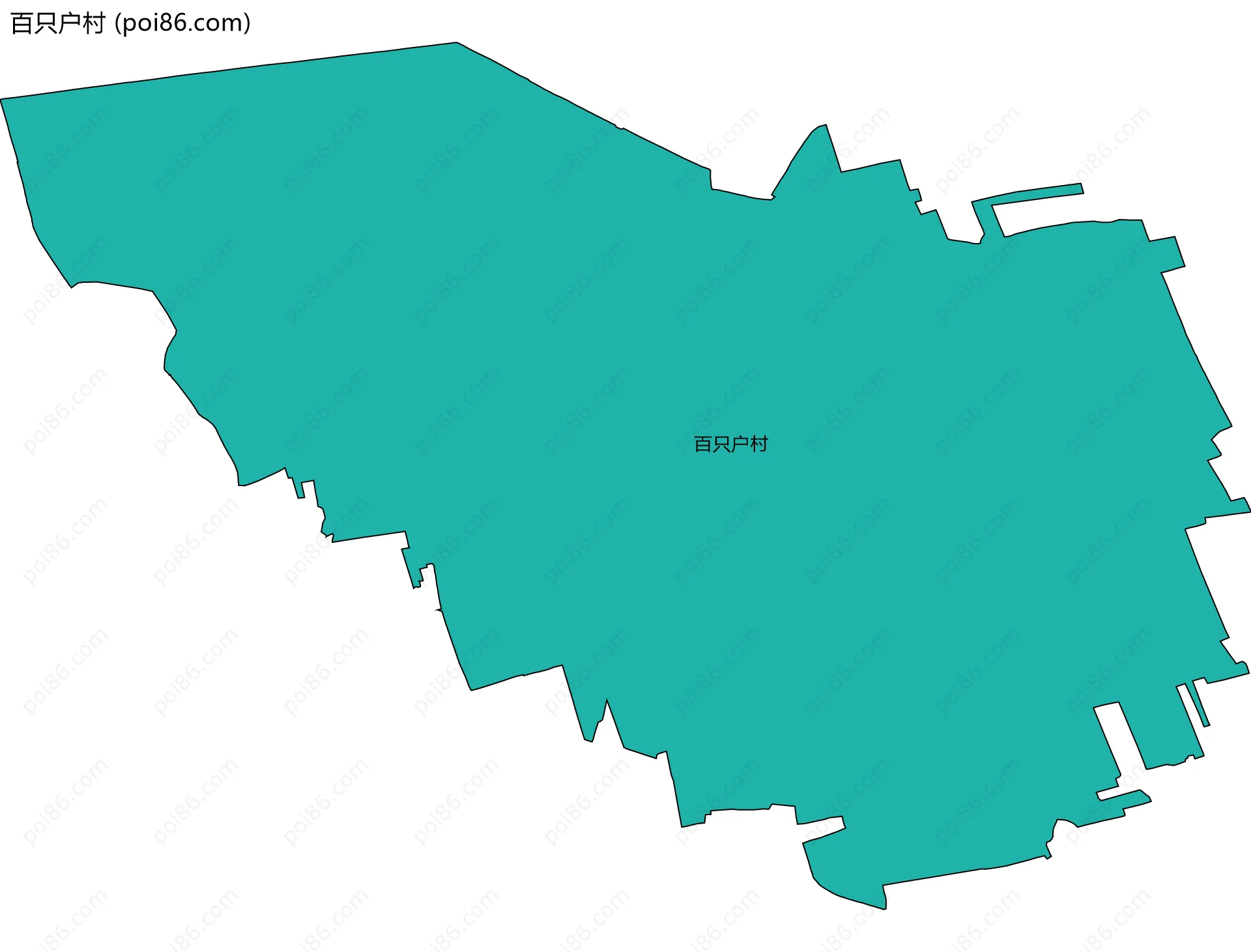 百只户村边界地图