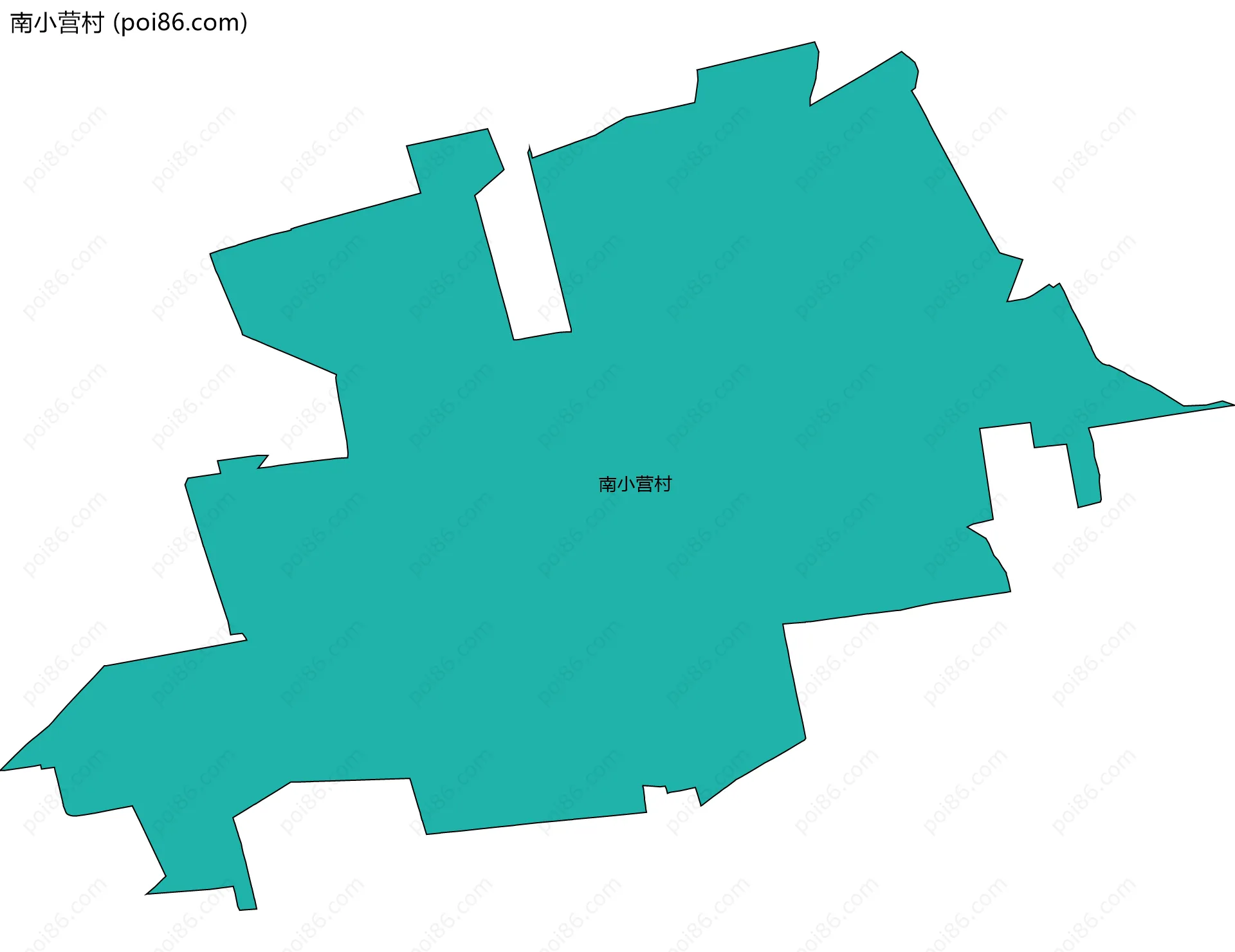 南小营村边界地图