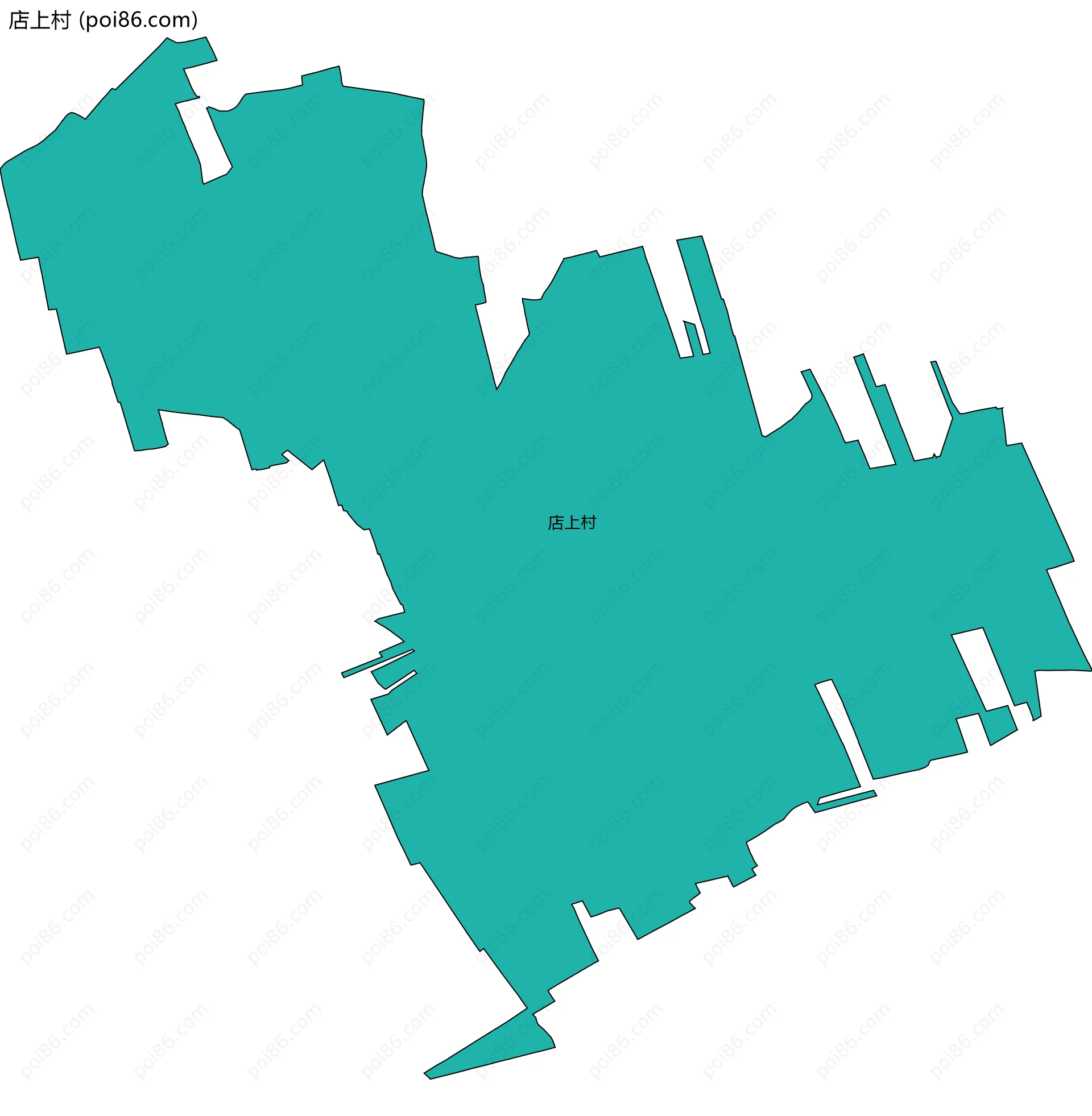 店上村边界地图
