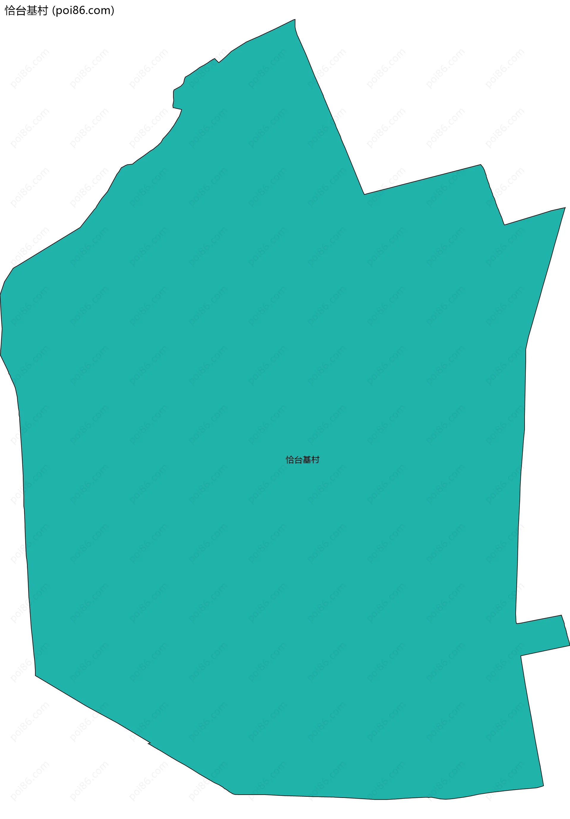 恰台基村边界地图