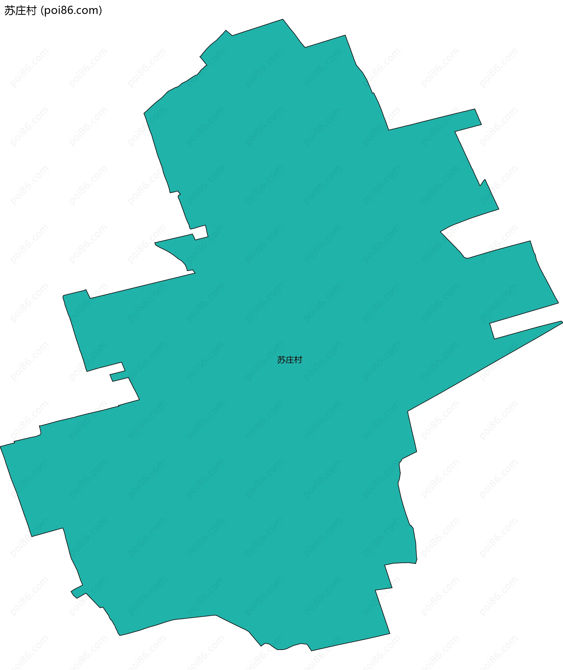 苏庄村边界地图