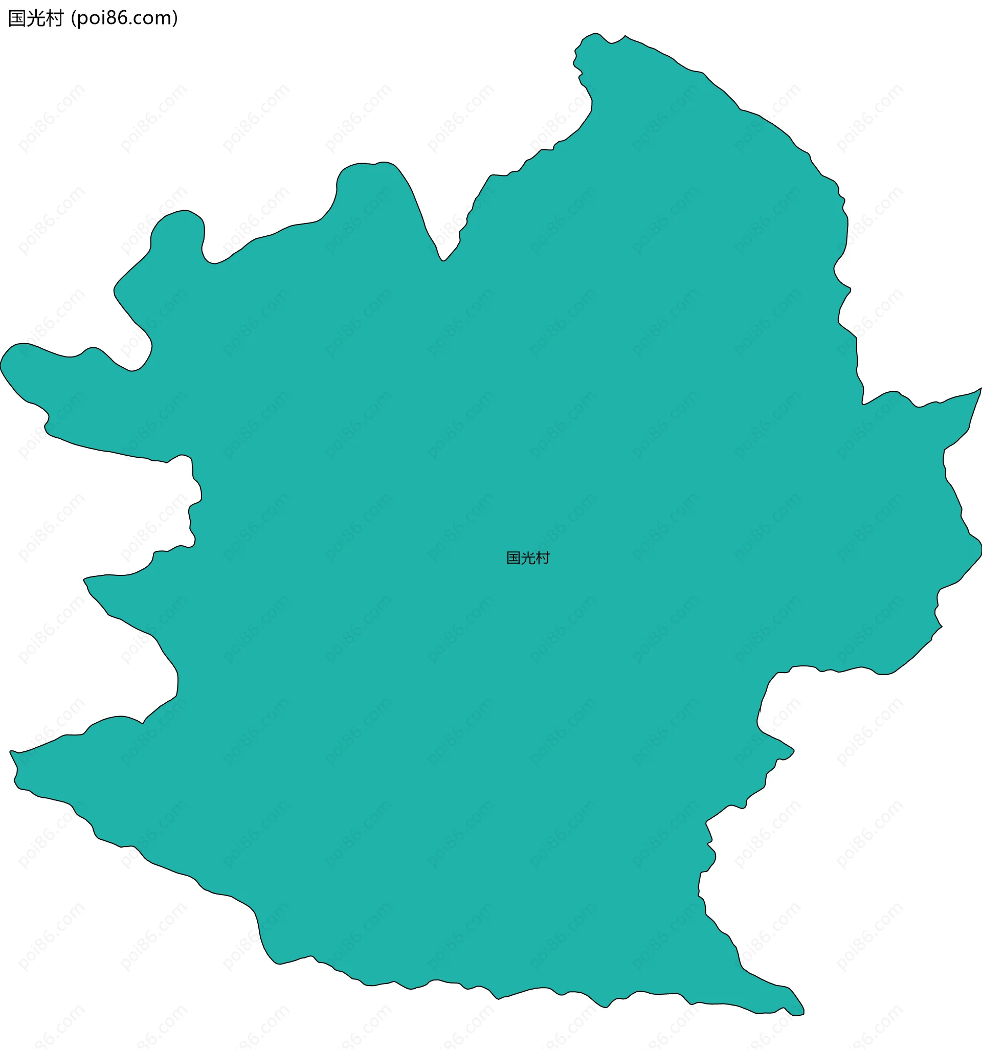 国光村边界地图