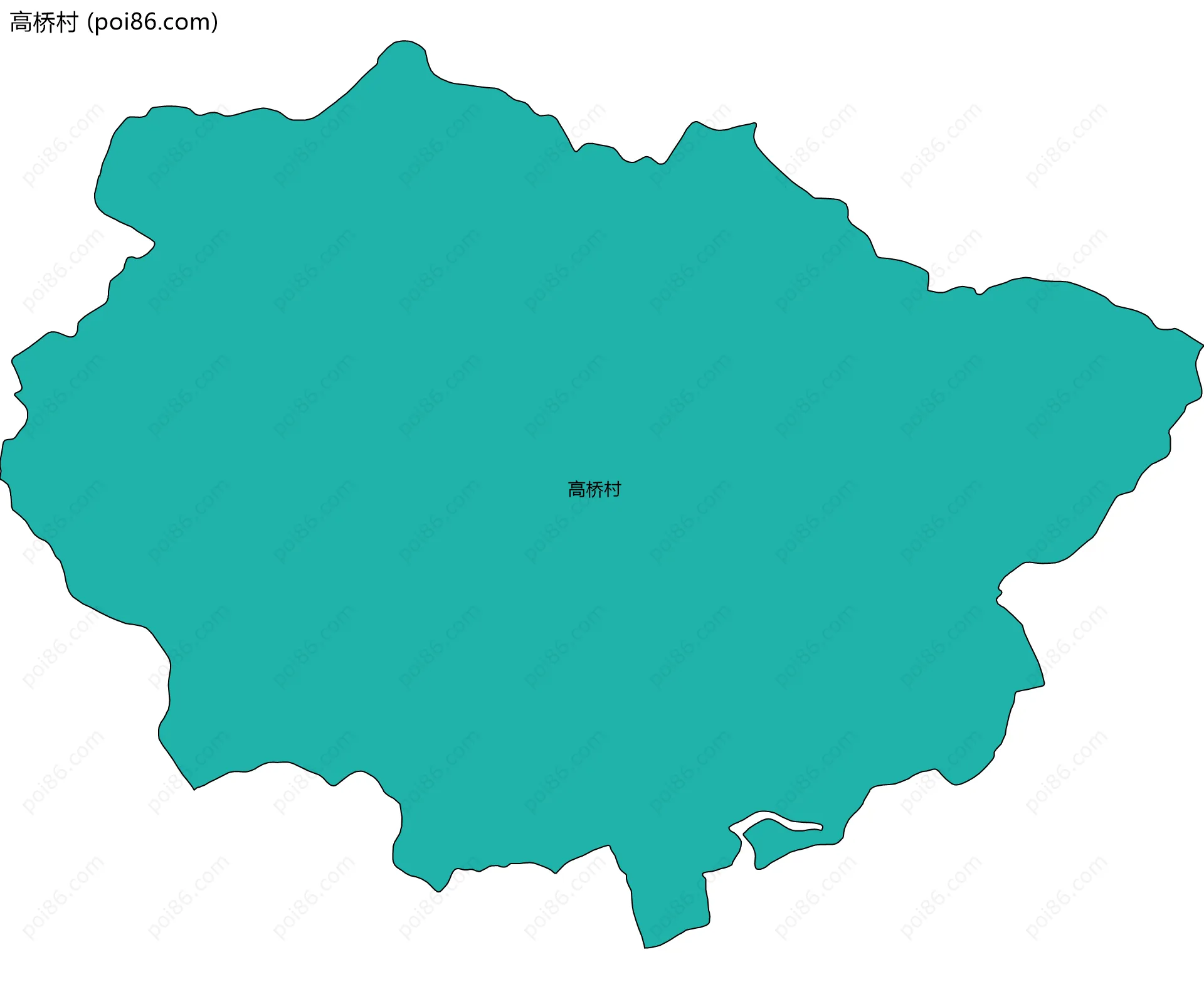 高桥村边界地图