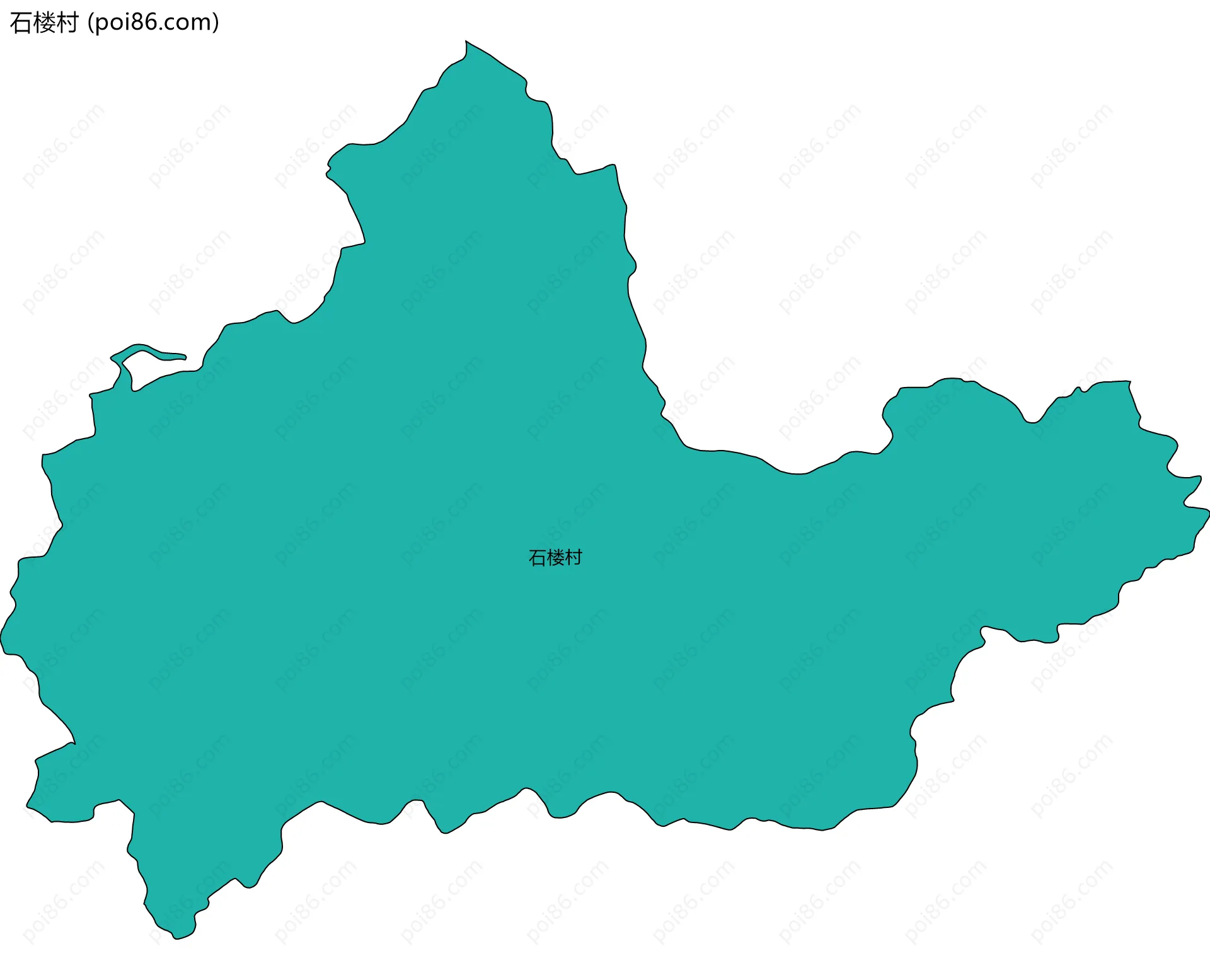 石楼村边界地图