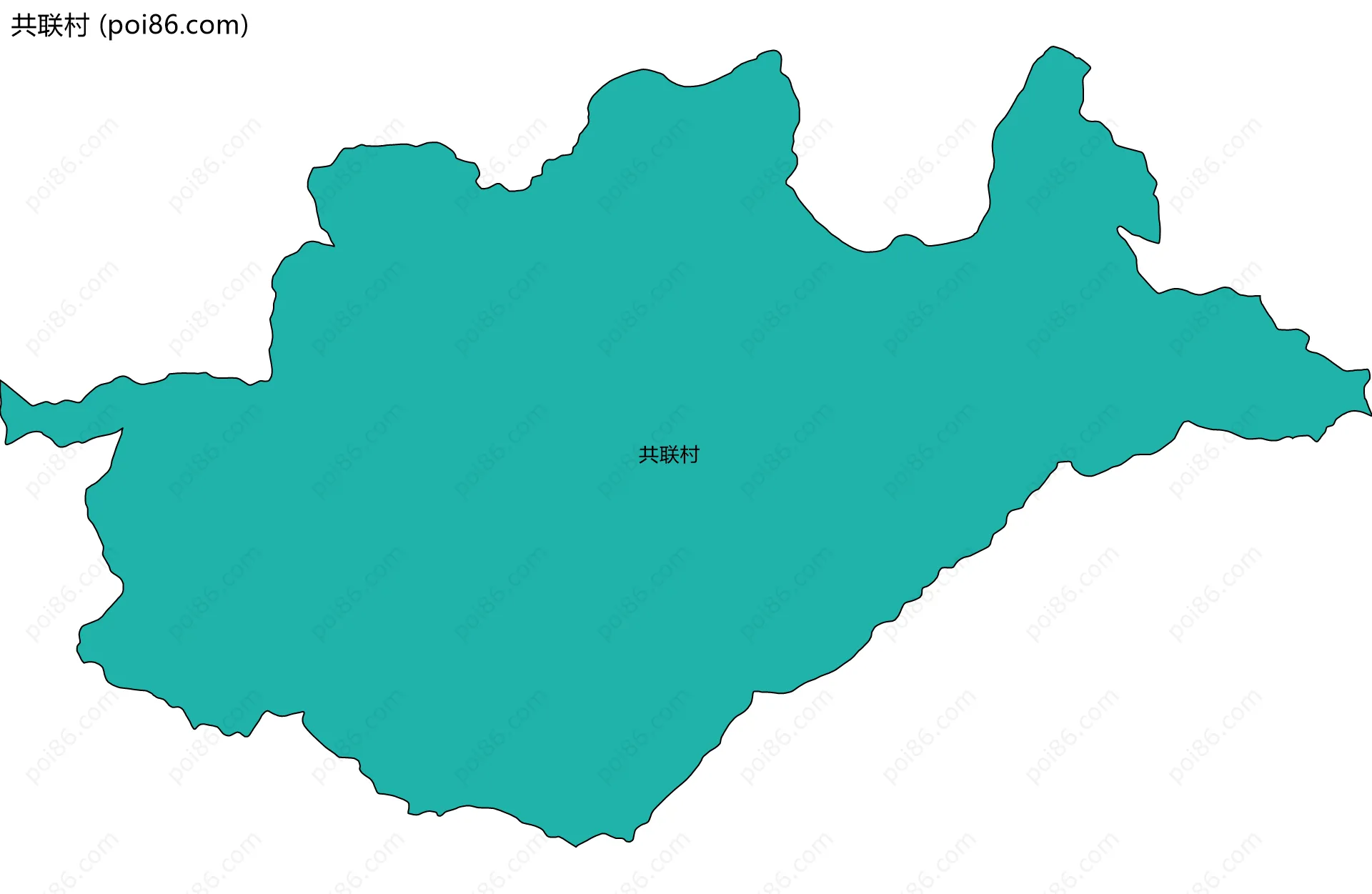 共联村边界地图