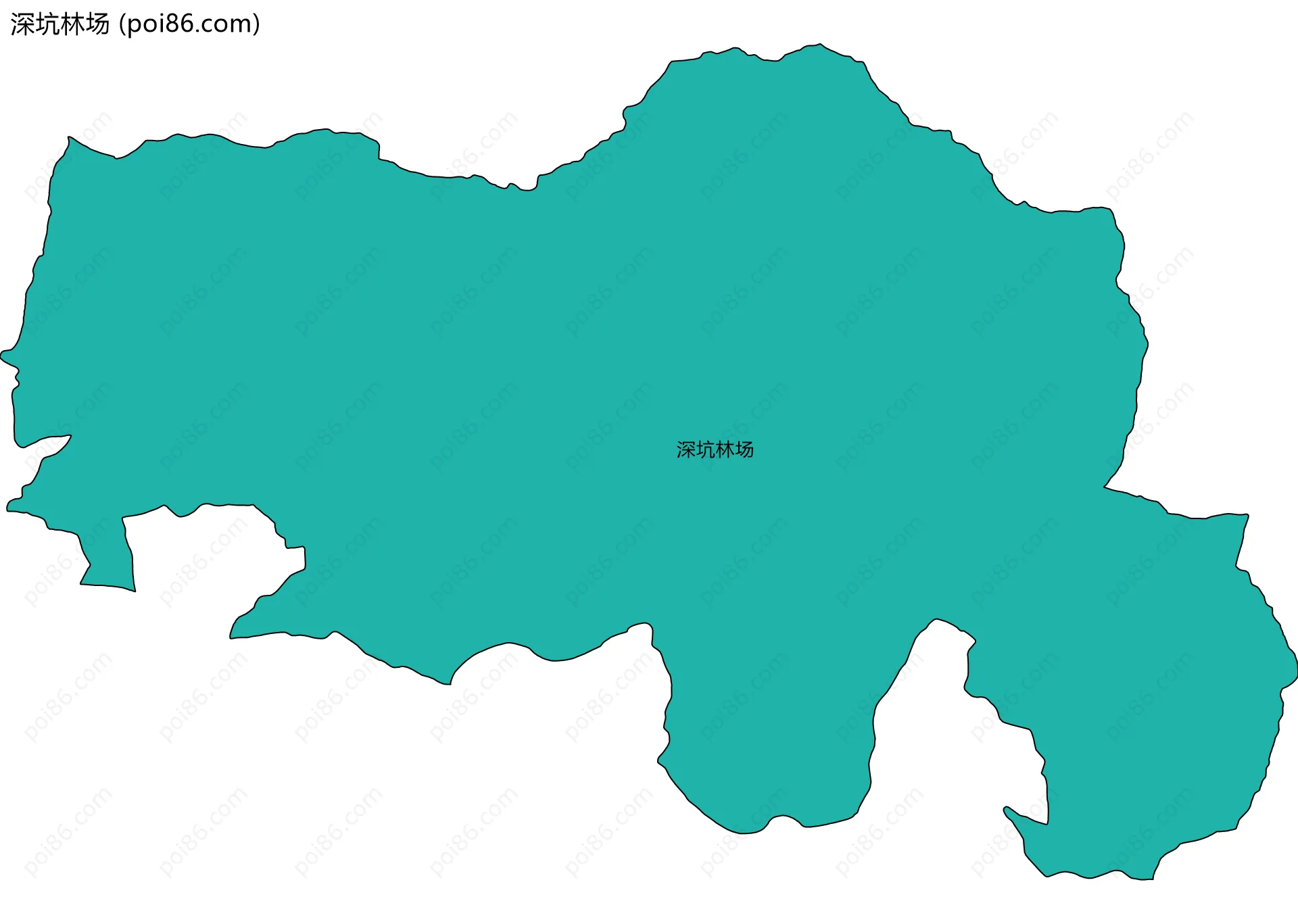 深坑林场边界地图