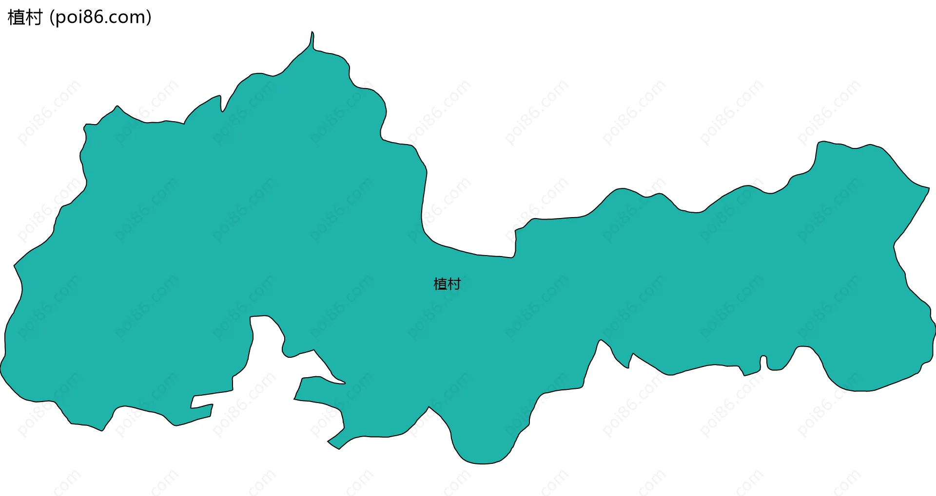 植村边界地图