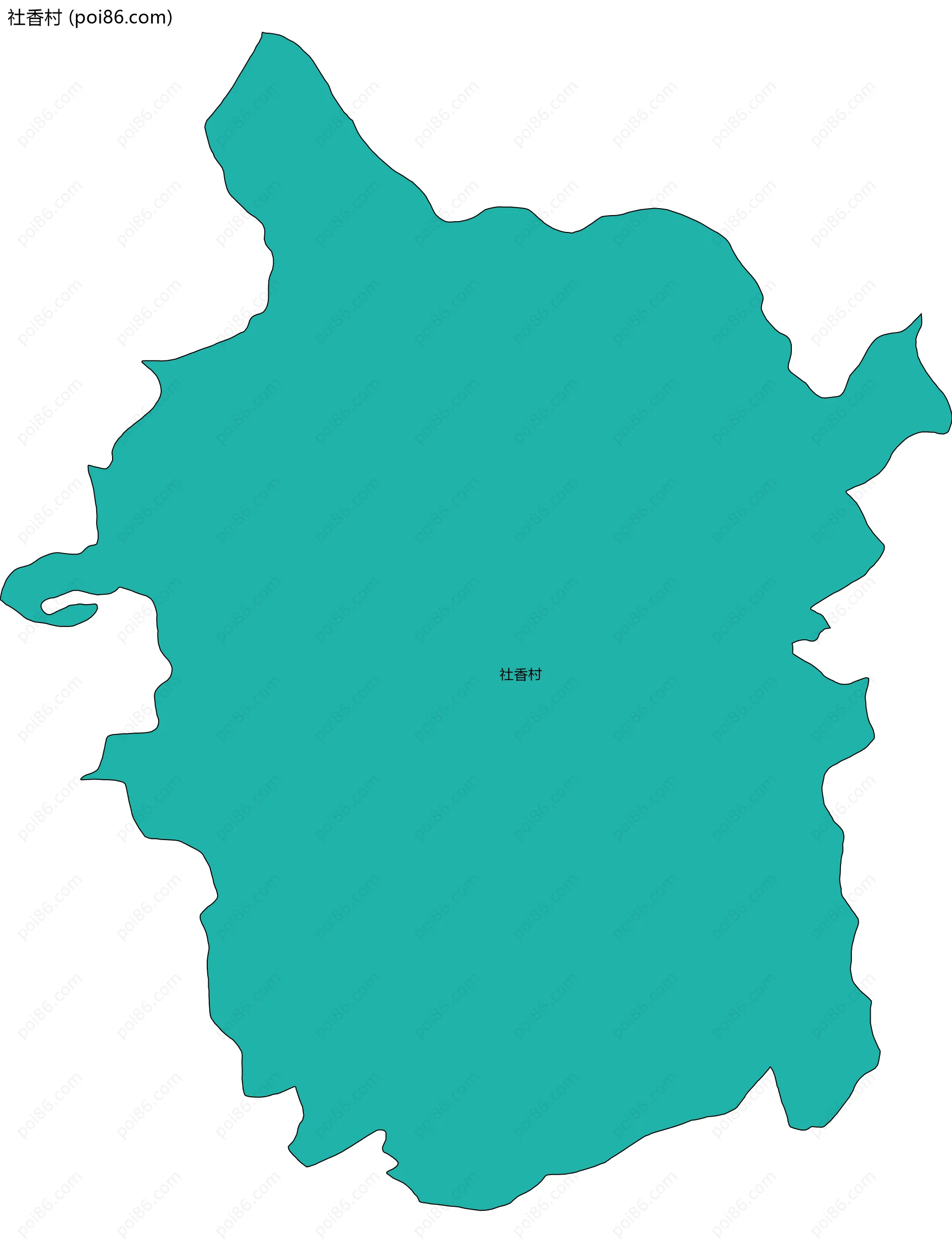 社香村边界地图