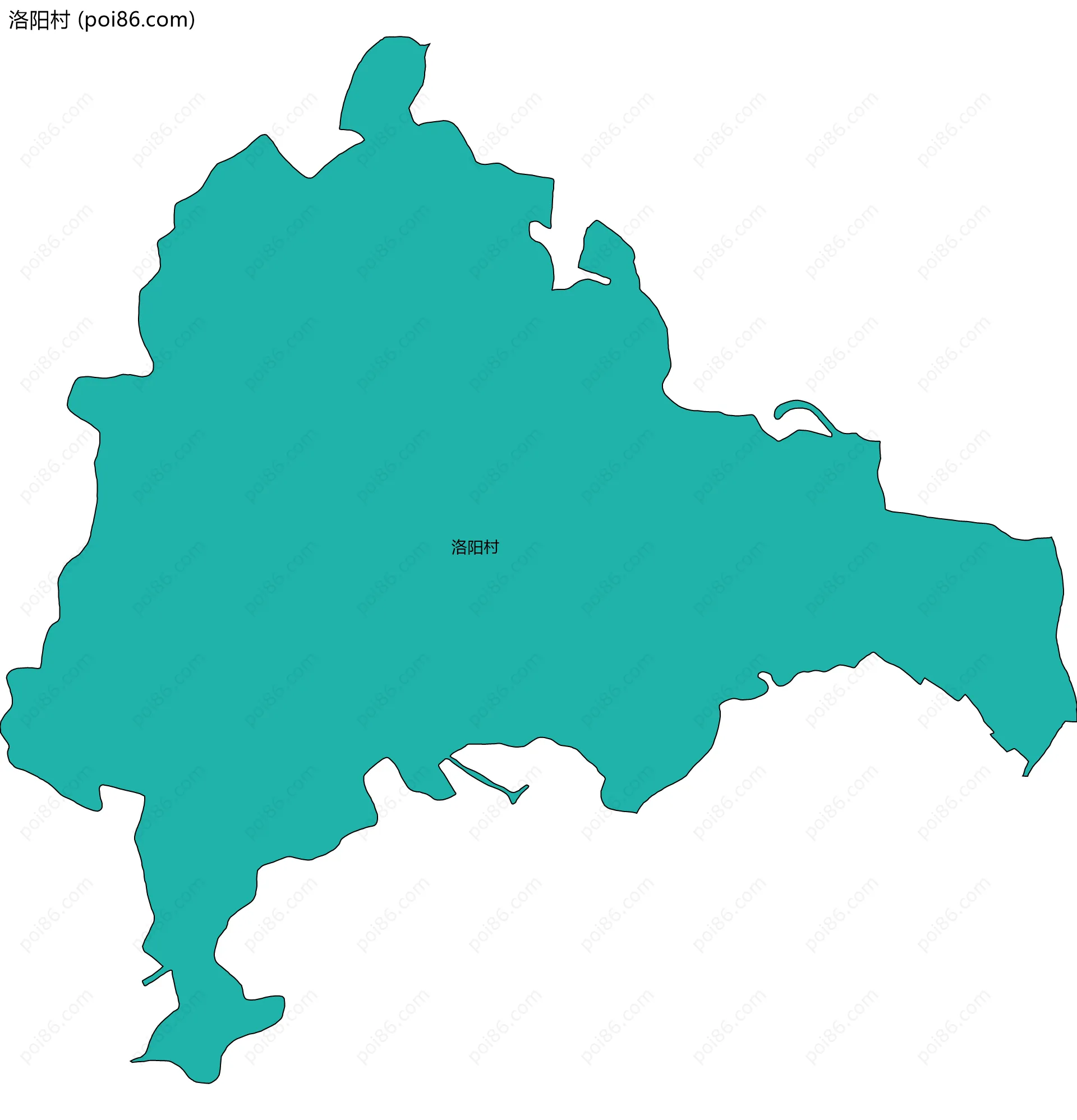 洛阳村边界地图