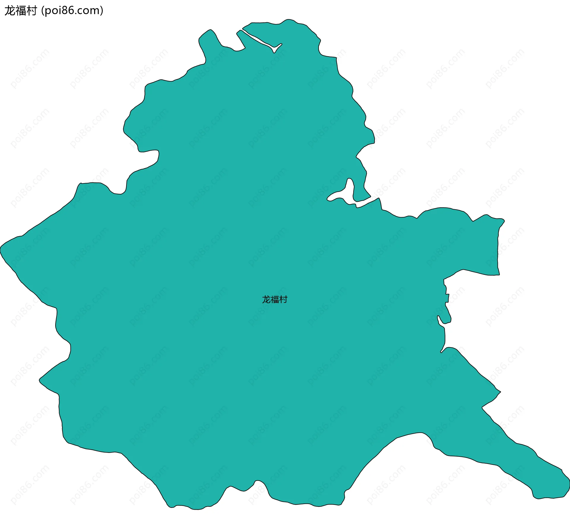 龙福村边界地图