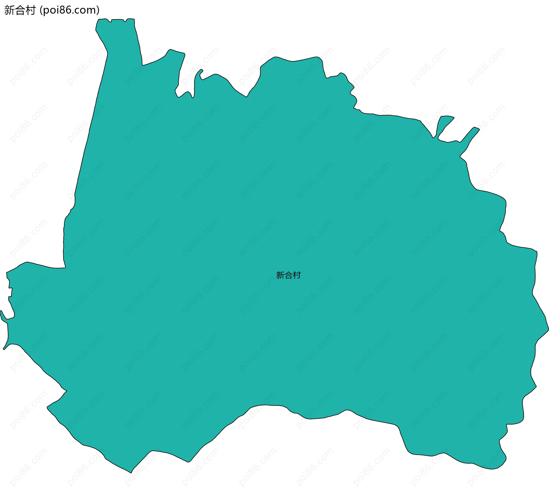 新合村边界地图