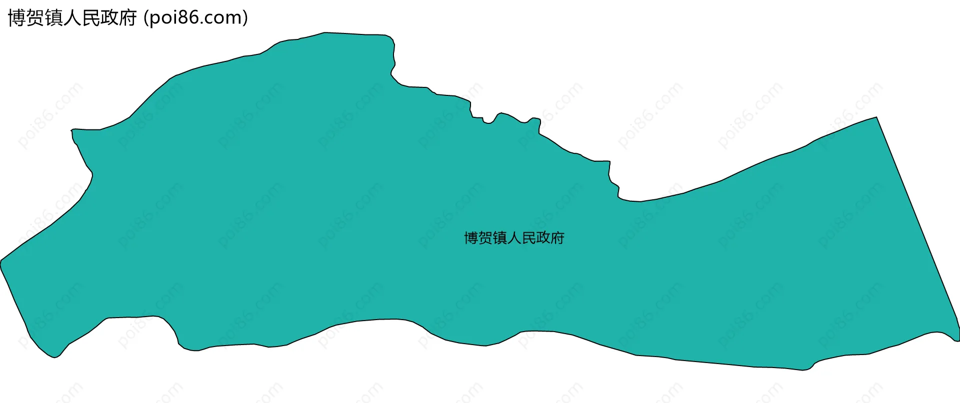 博贺镇人民政府边界地图