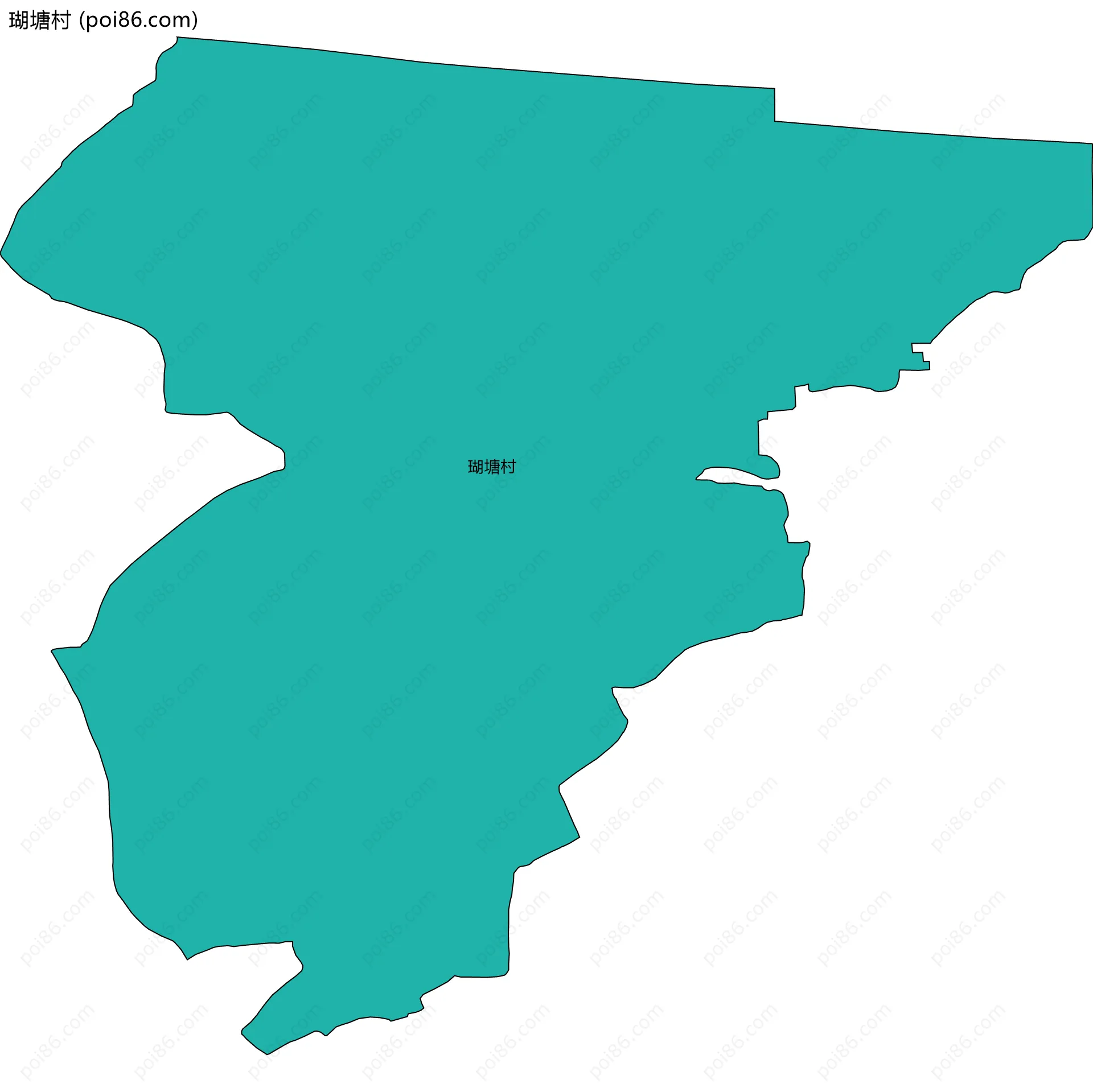 瑚塘村边界地图