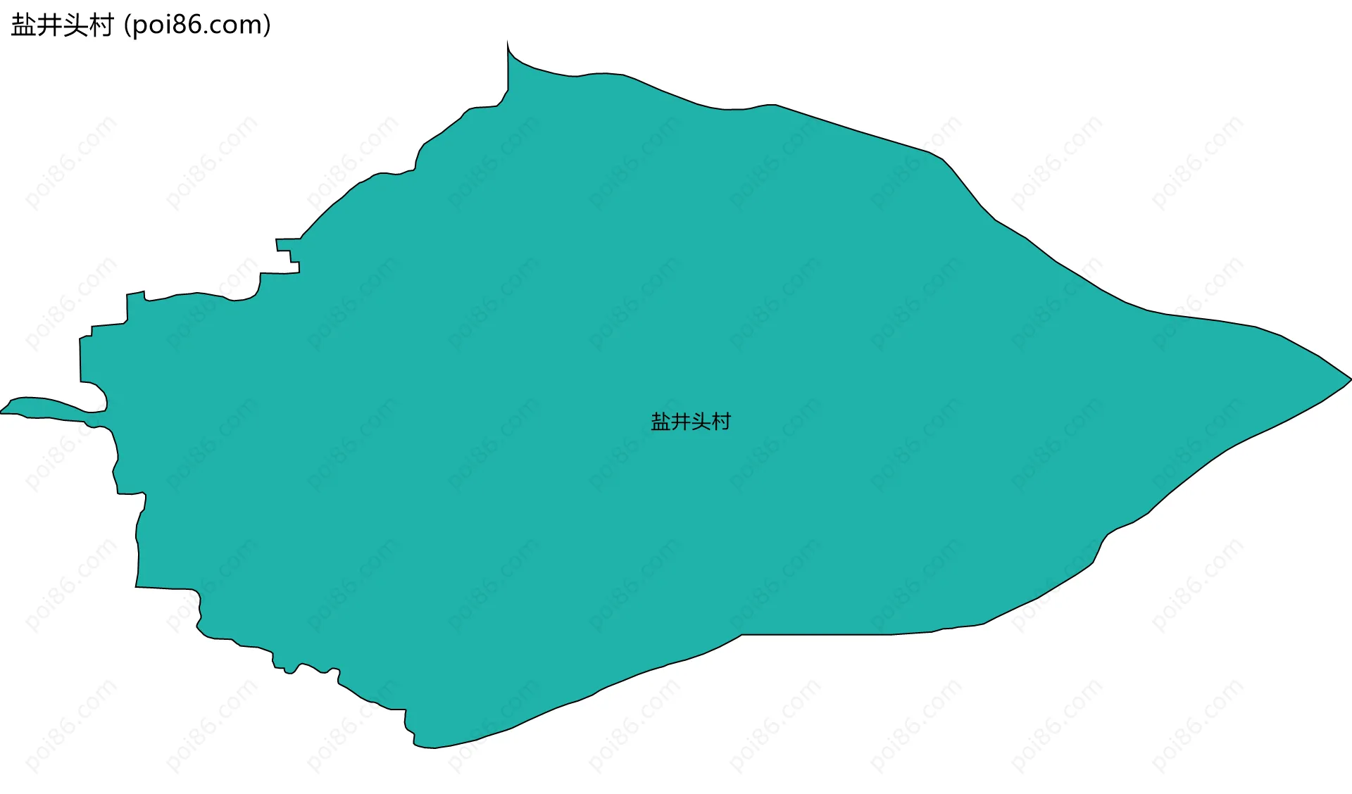 盐井头村边界地图