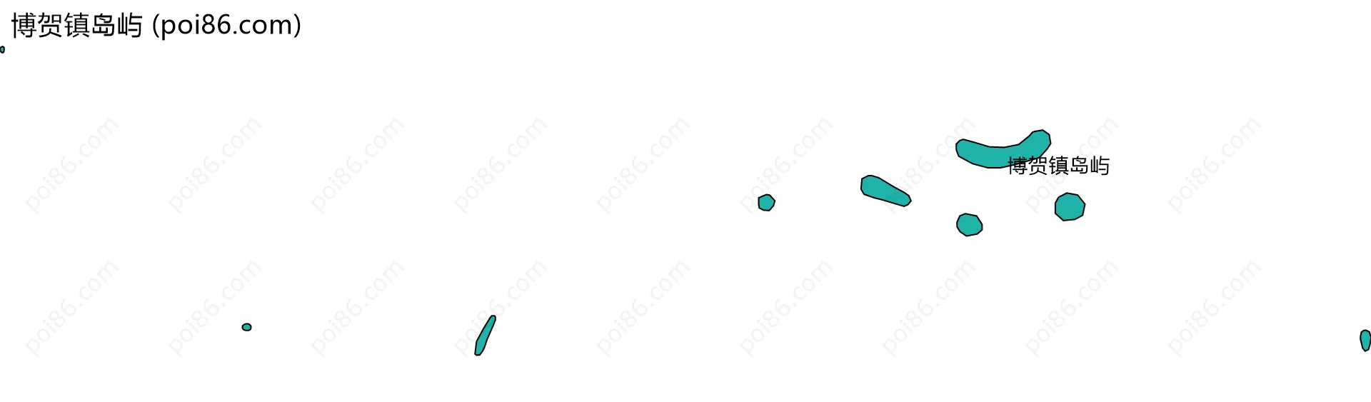 博贺镇岛屿边界地图