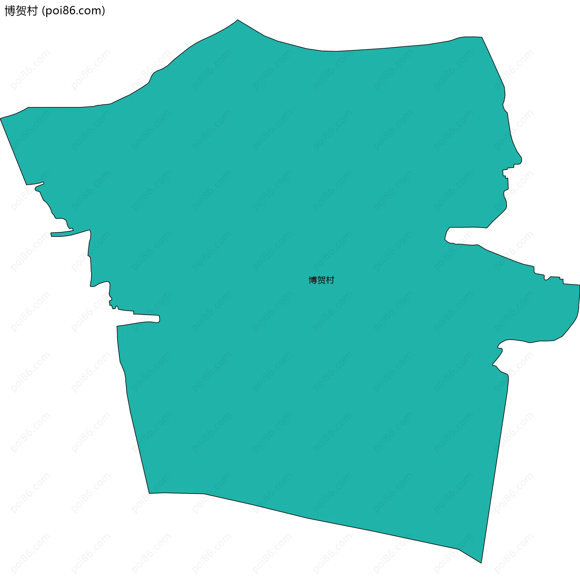 博贺村边界地图