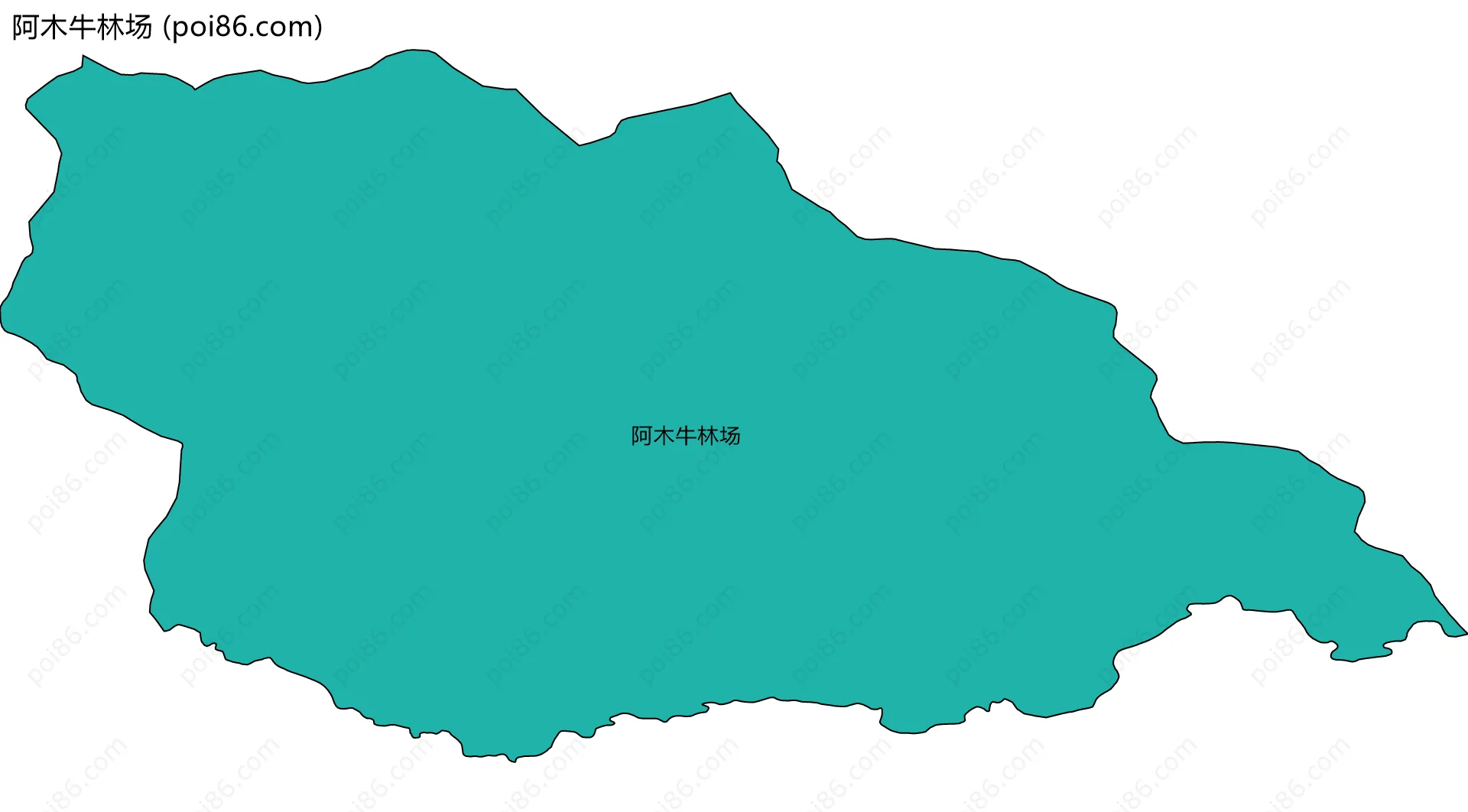 阿木牛林场边界地图